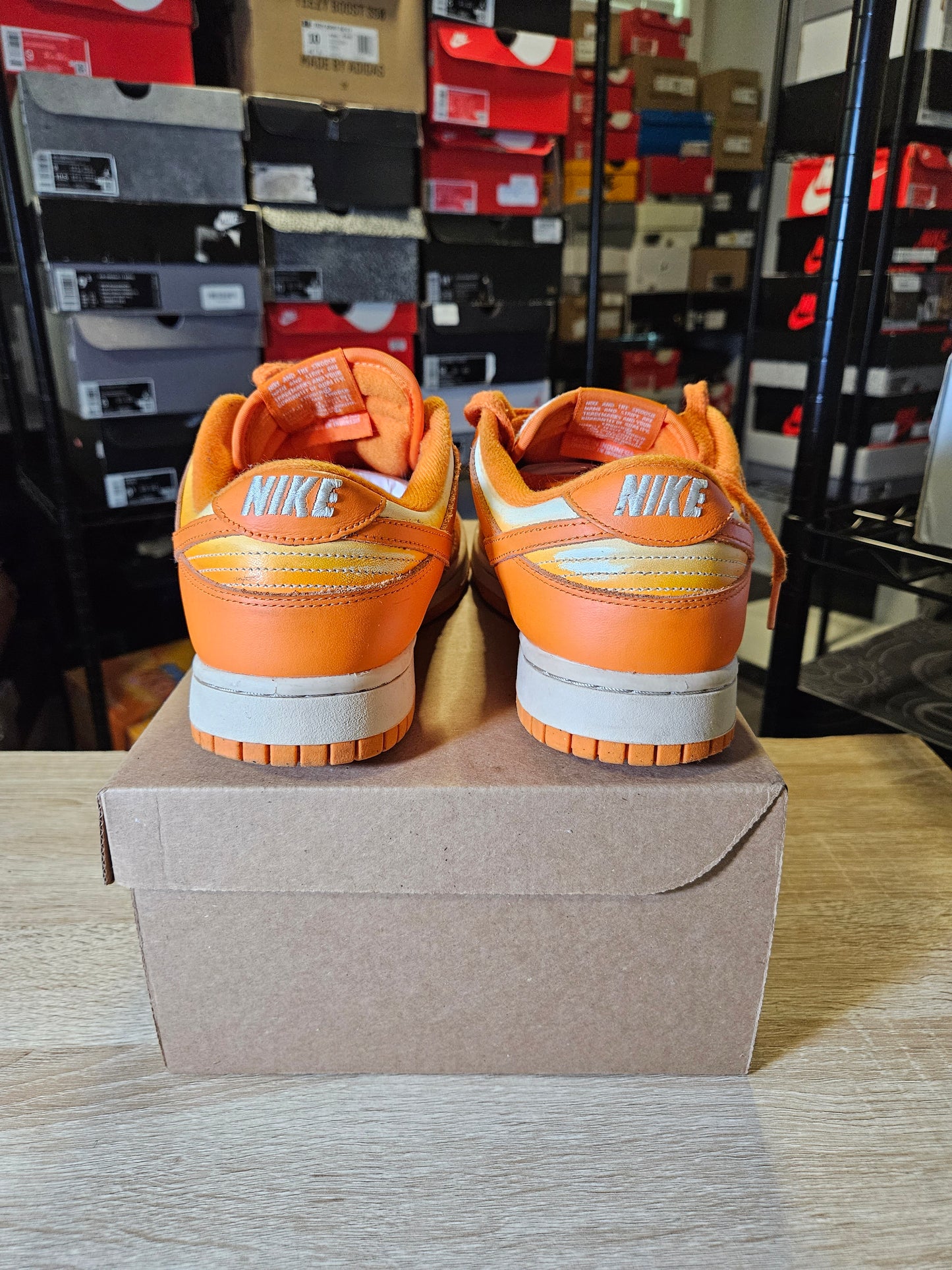 Size 9.5M - Dunk Low Magma Orange