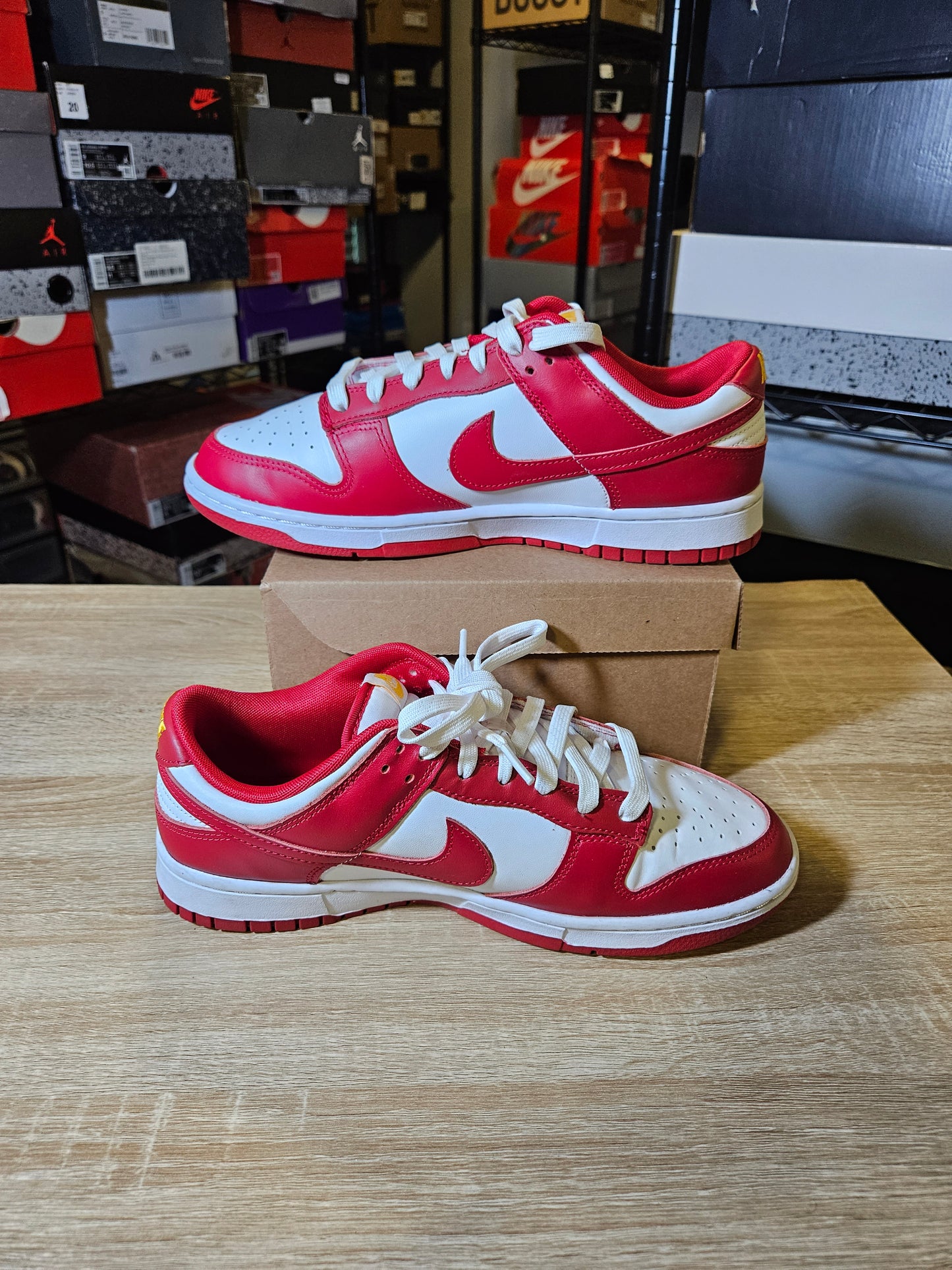 Size 9.5 - Dunk Low Gym Red