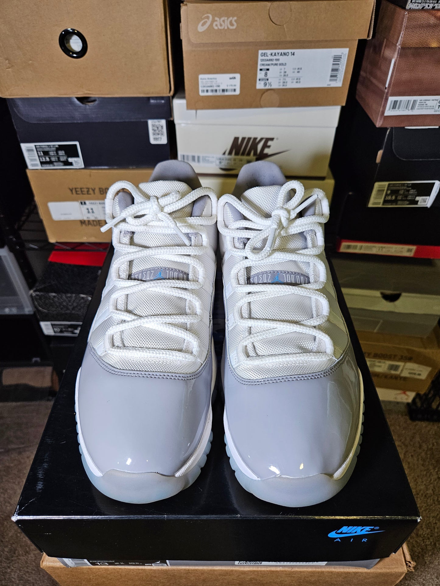 Size 13 - AJ 11 Retro Low Cement Grey