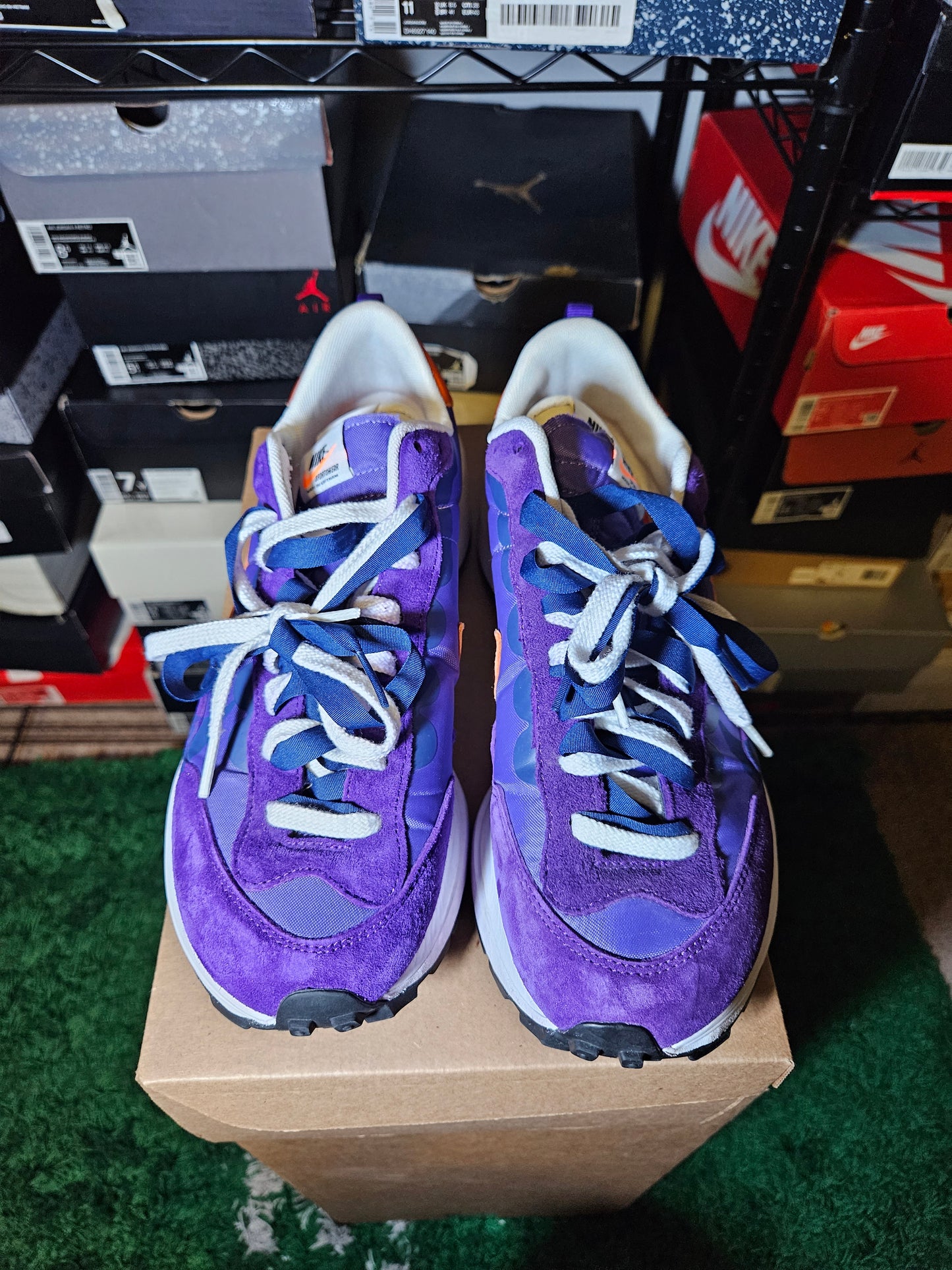 Size 9 - Sacai x VaporWaffle Dark Iris