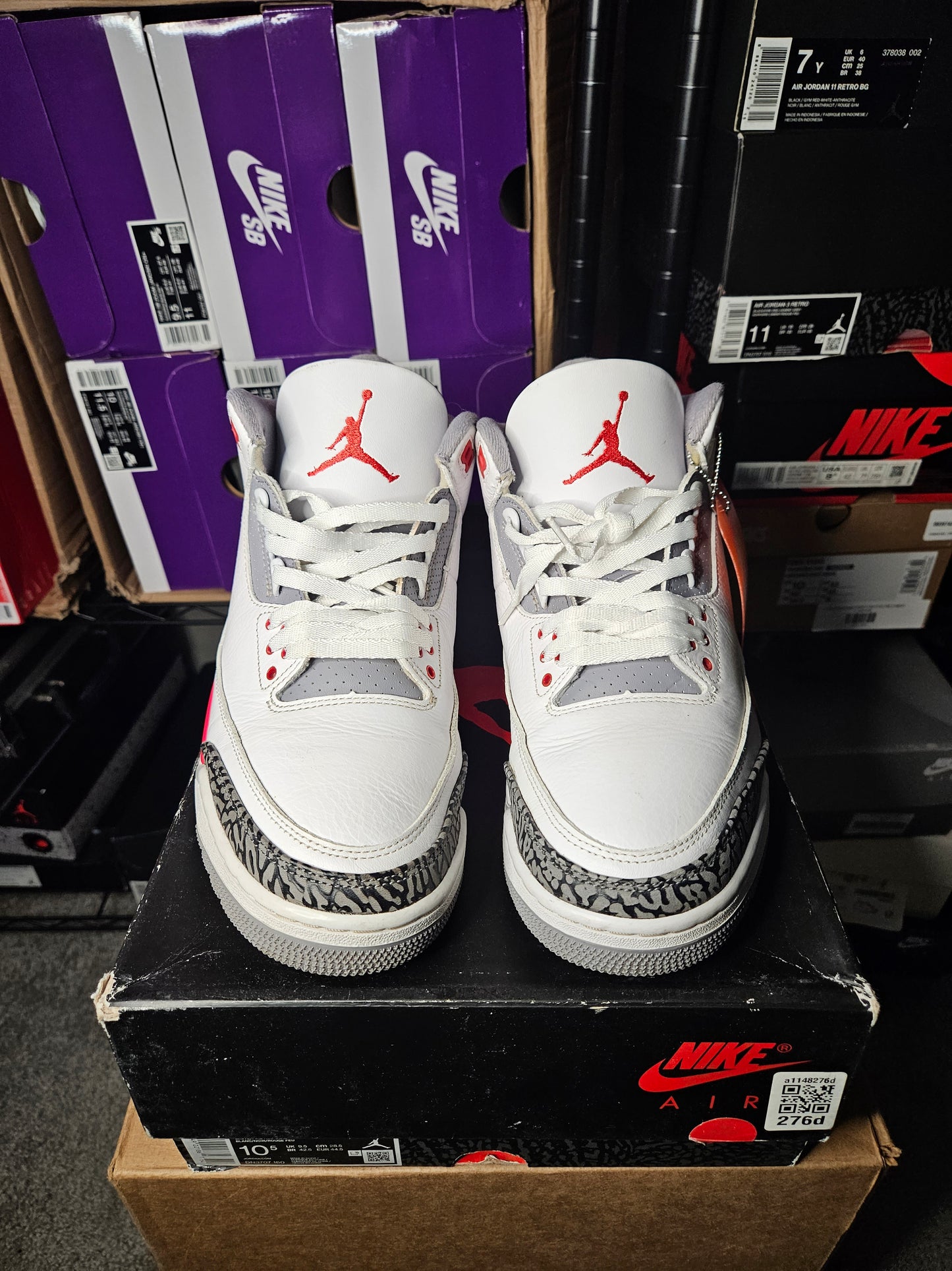 Size 10.5 - AJ 3 Retro Mid Fire Red