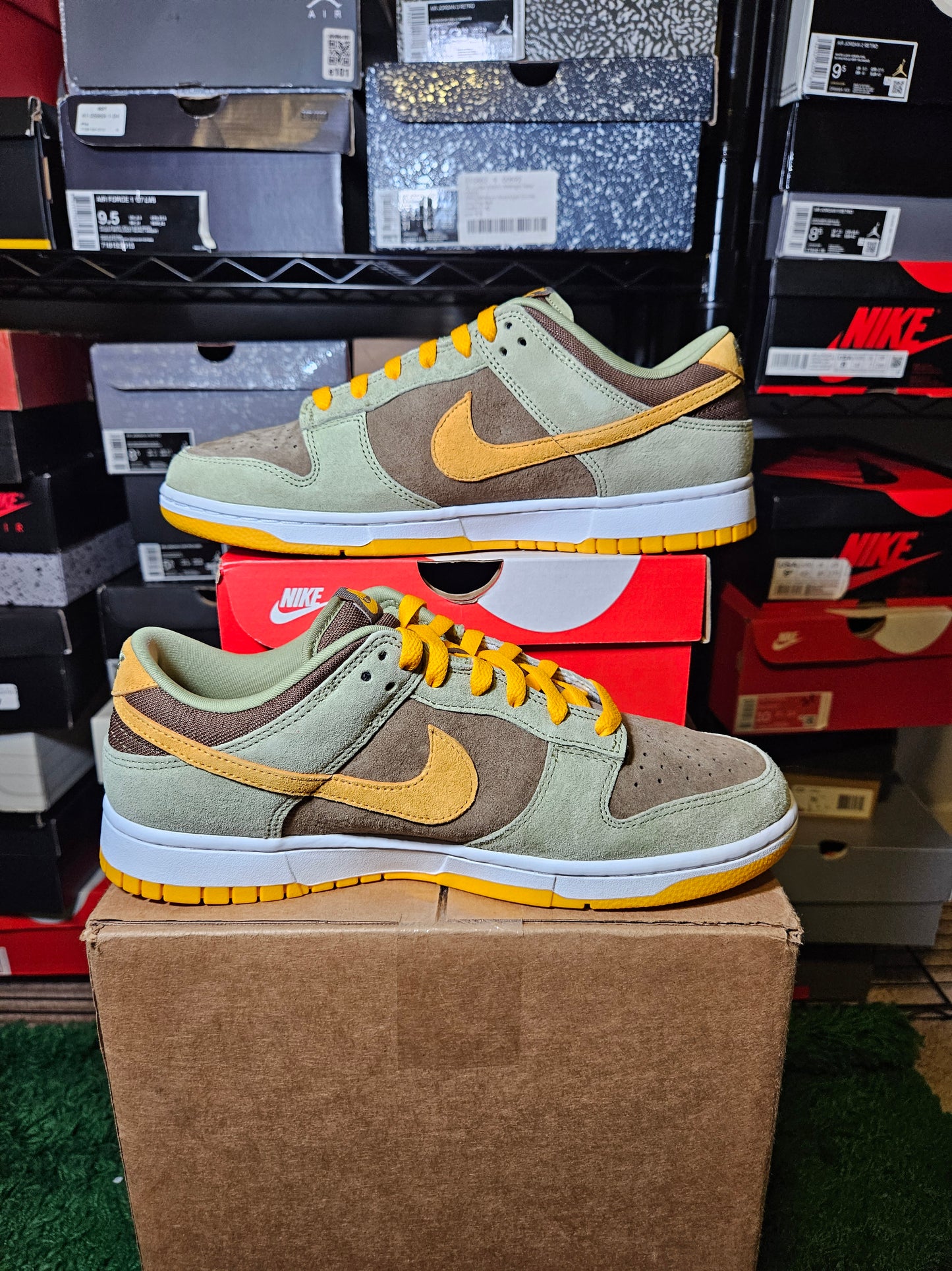 Size 9.5 - Dunk Low Dusty Olive
