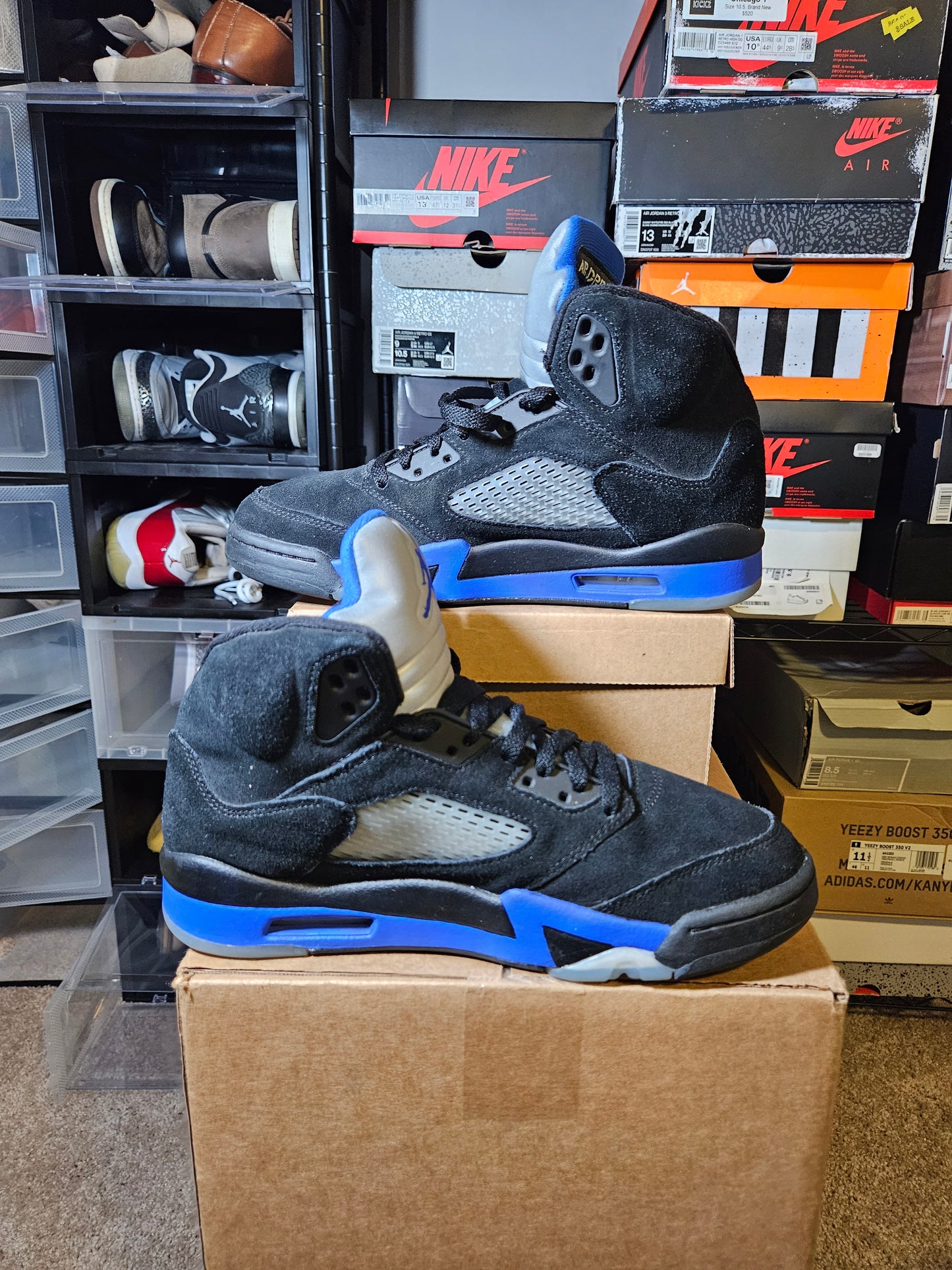 Size 9 - AJ 5 Retro Mid Racer Blue