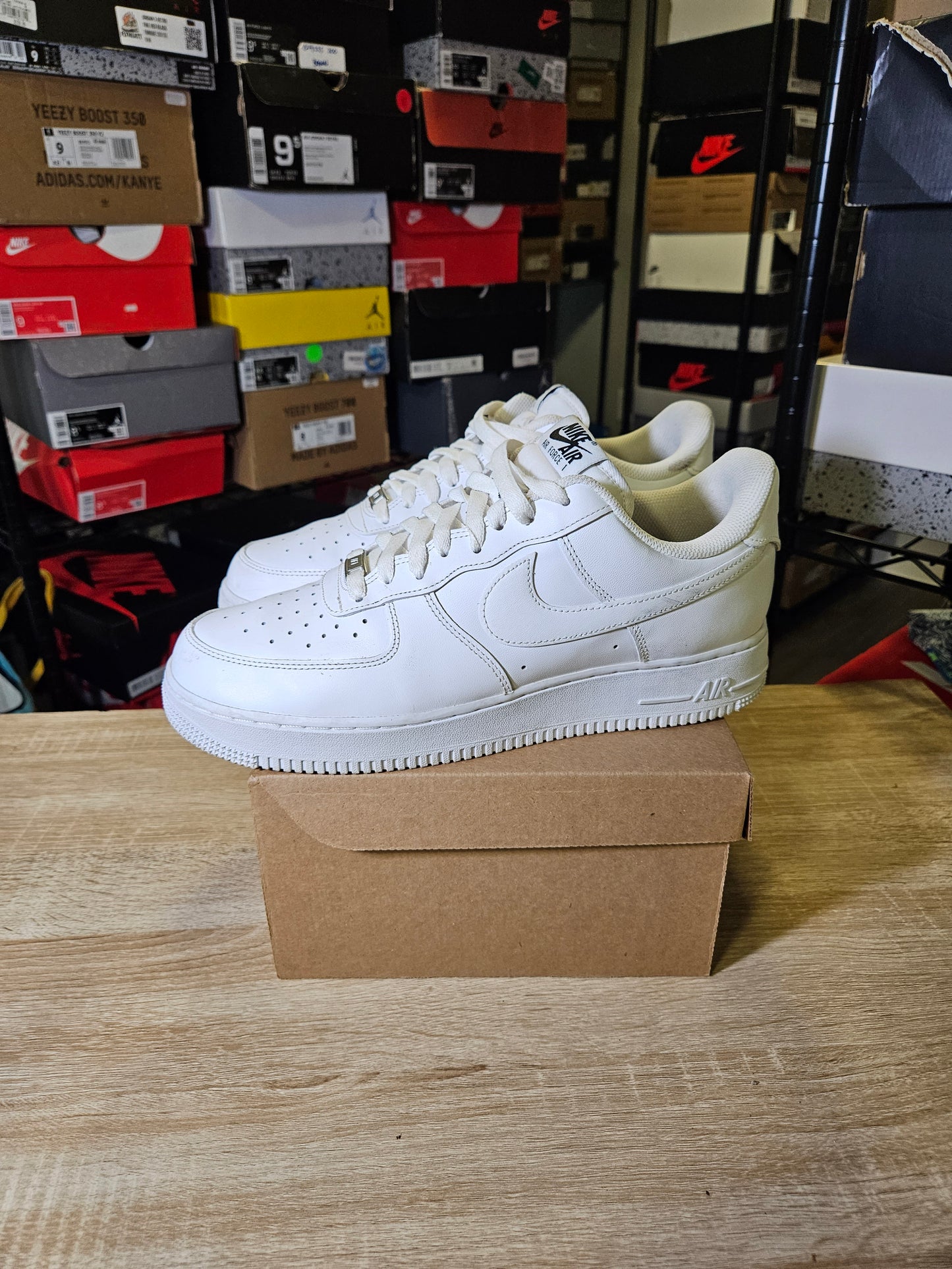 Size 10.5 - AF 1 FlyEase White