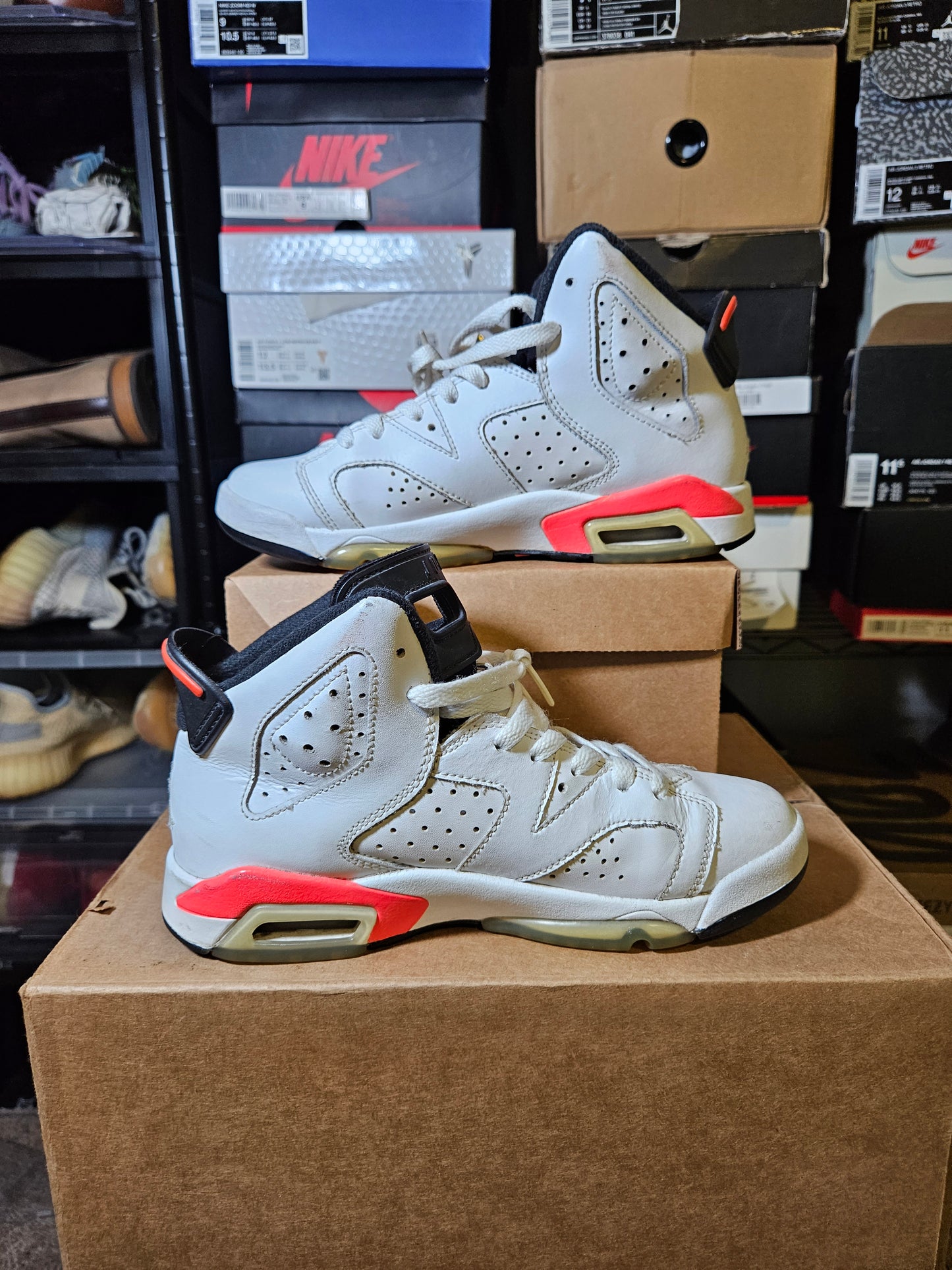 Size 4.5 - AJ 6 Retro 2014 White Infrared