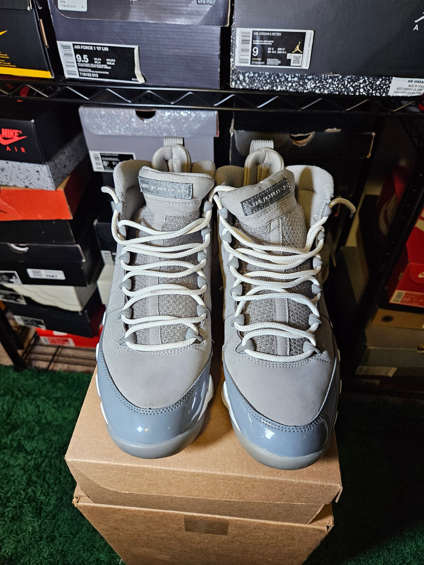 Size 9.5 - AJ 9 Retro 2025 Cool Grey