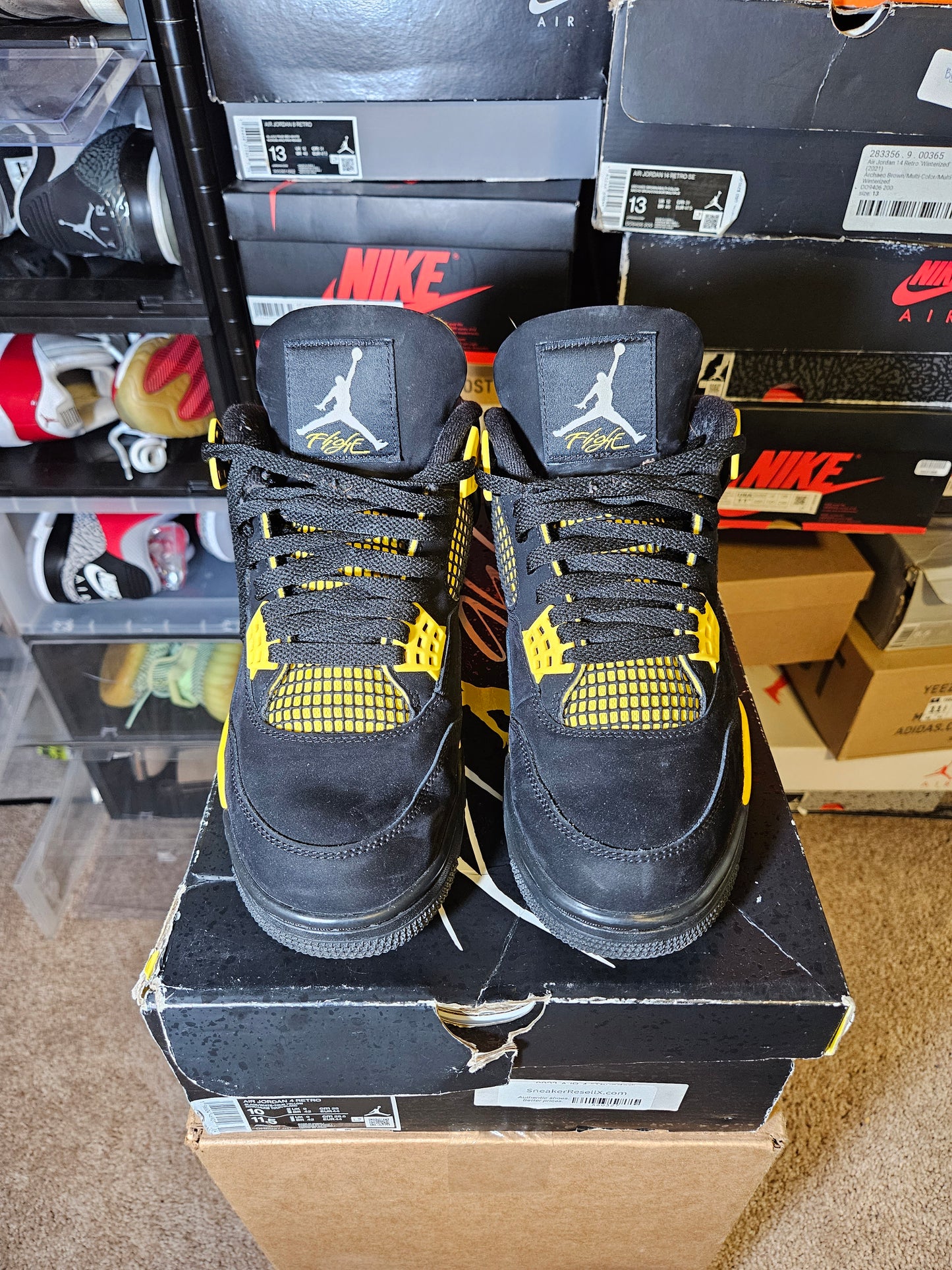 Size 10 - AJ 4 Retro Mid Thunder