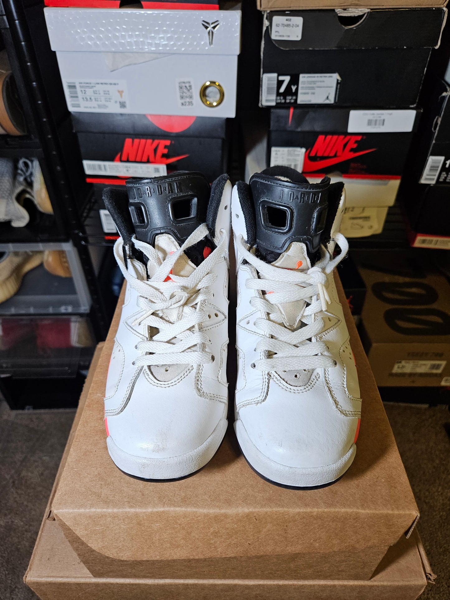 Size 4.5 - AJ 6 Retro 2014 White Infrared