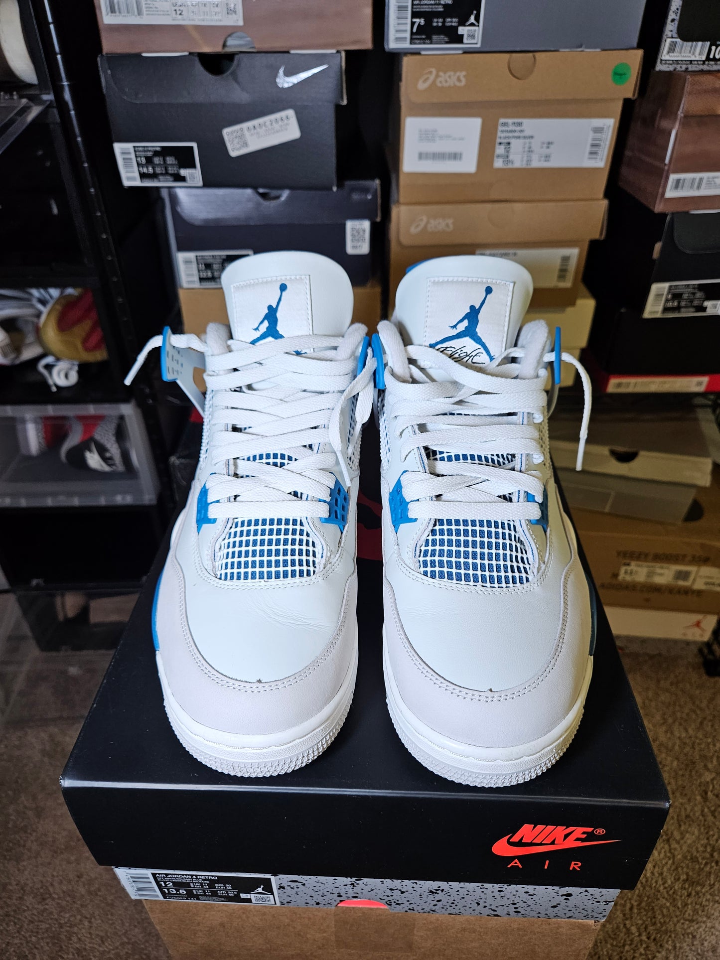 Size 12 - AJ 4 Military Blue