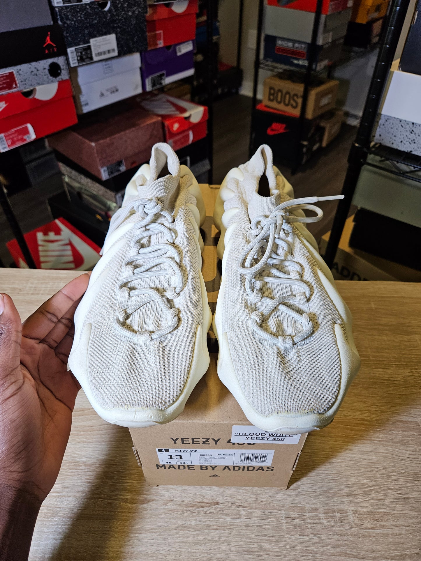 Size 13 - YZY 450 Cloud White
