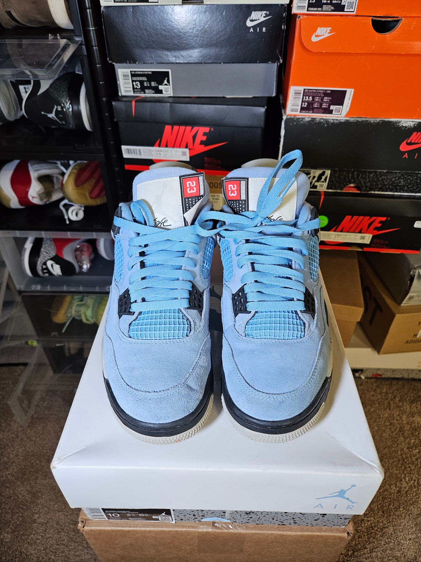 Size 10 - AJ 4 Retro Mid University Blue