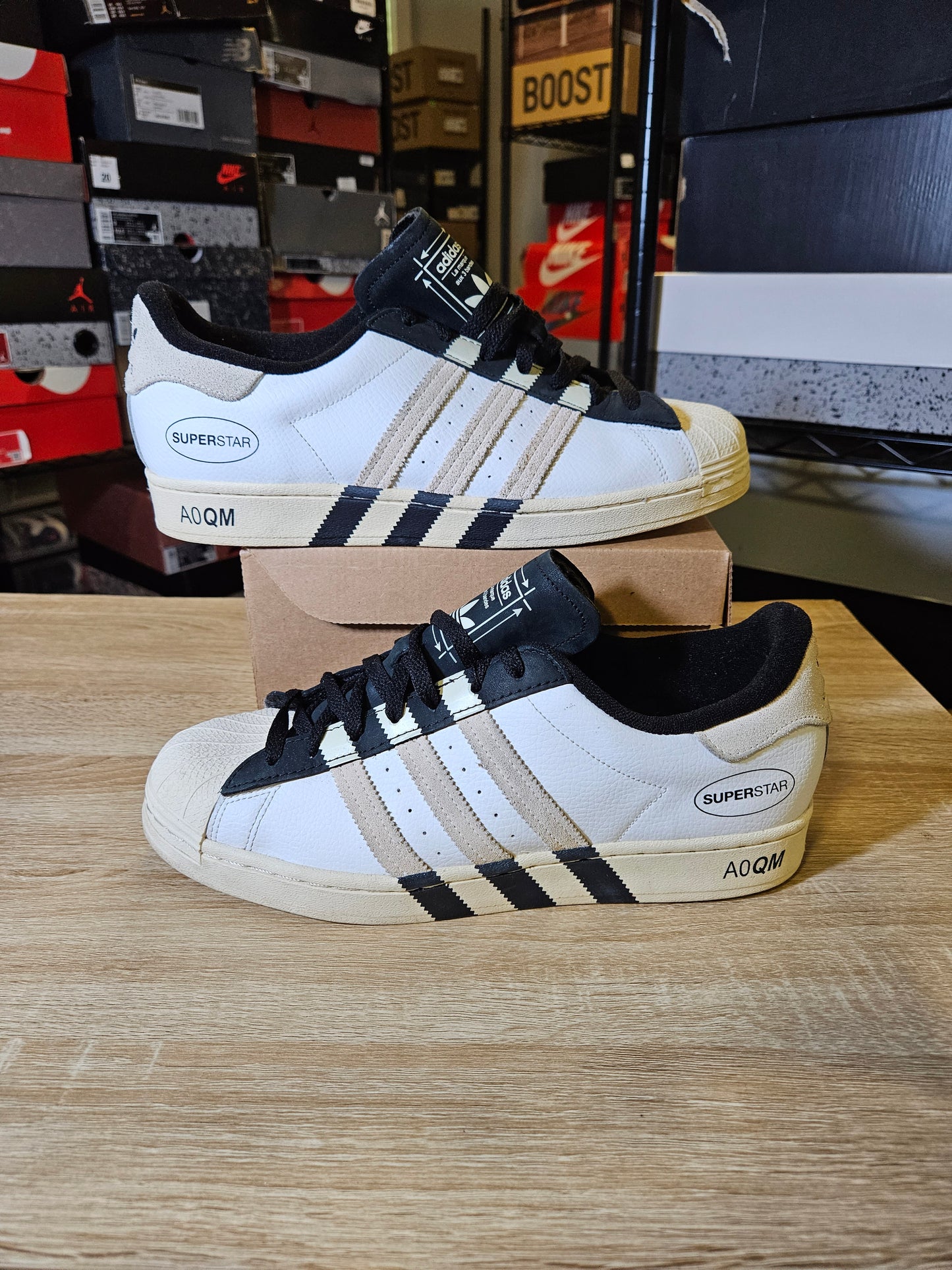 Size 10 - adidas Superstar Extended Stripes
