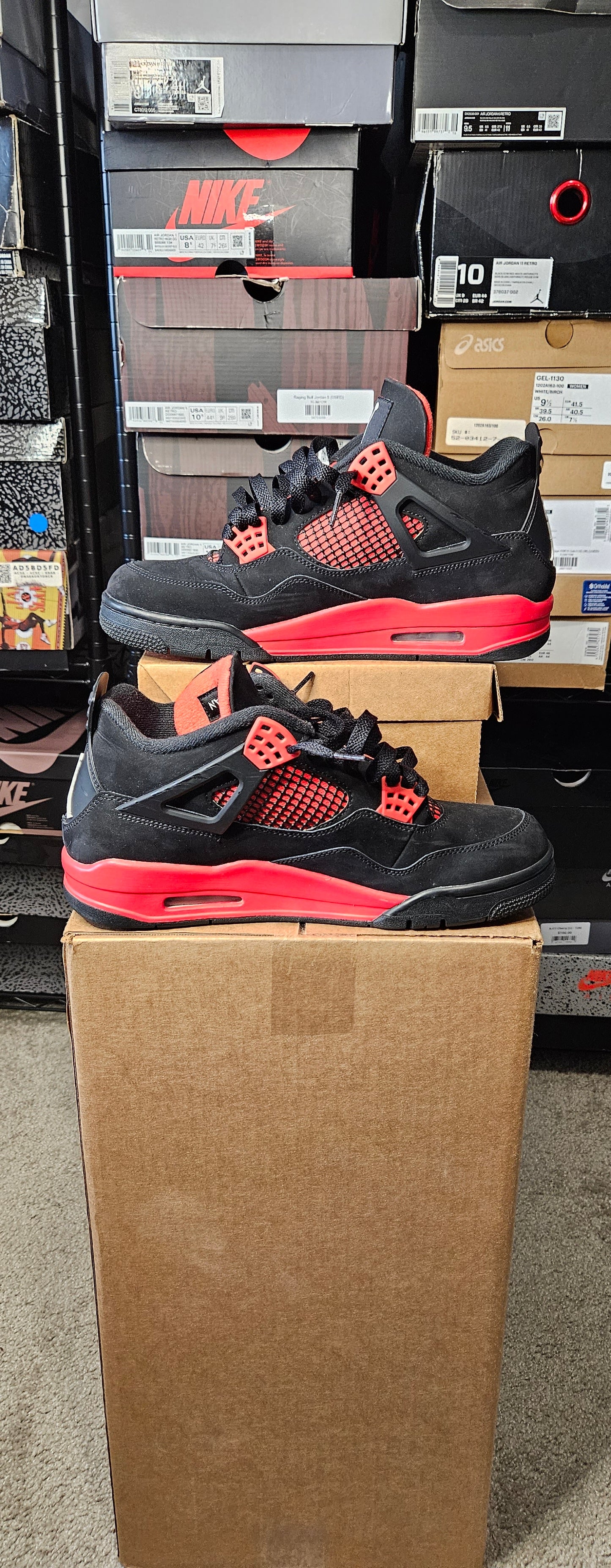 Size 10 - AJ 4 Retro Mid Red Thunder