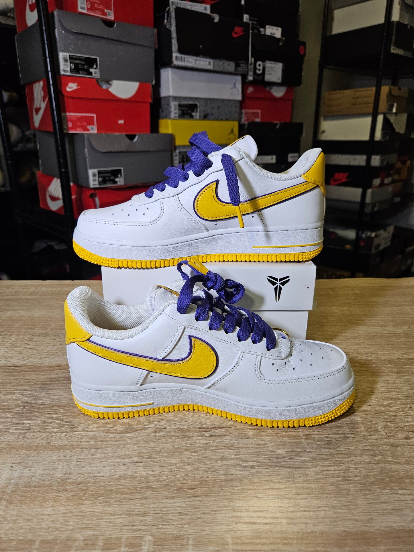Size 5.5 - Kobe Bryant x Air Force 1 Retro QS Low Lakers Home