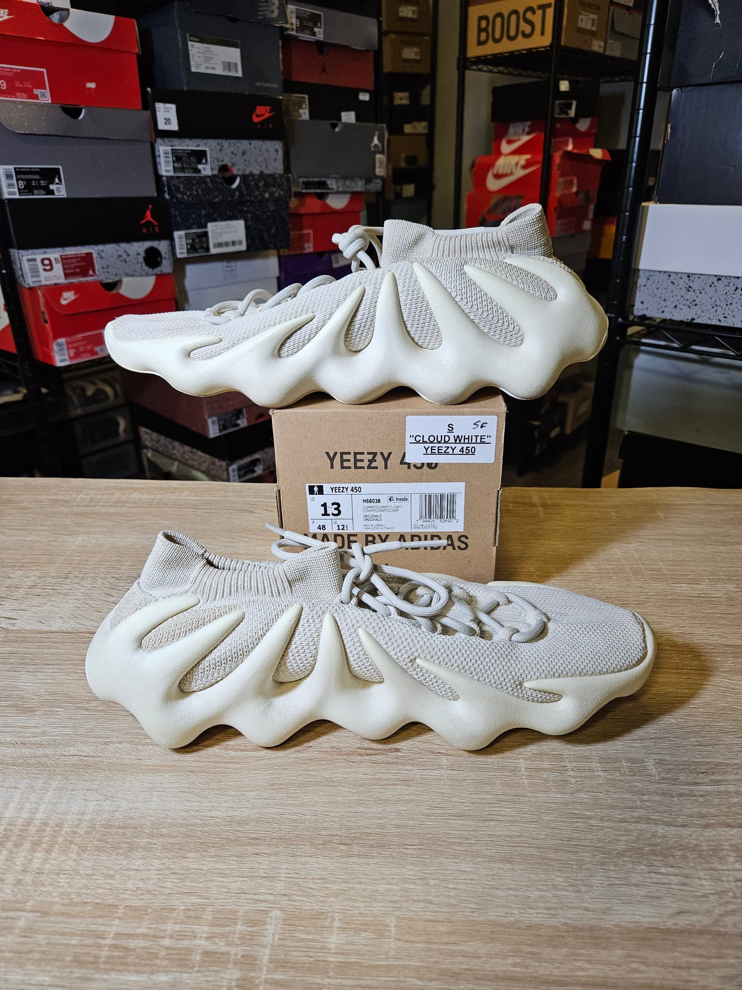 Size 13 - YZY 450 Cloud White