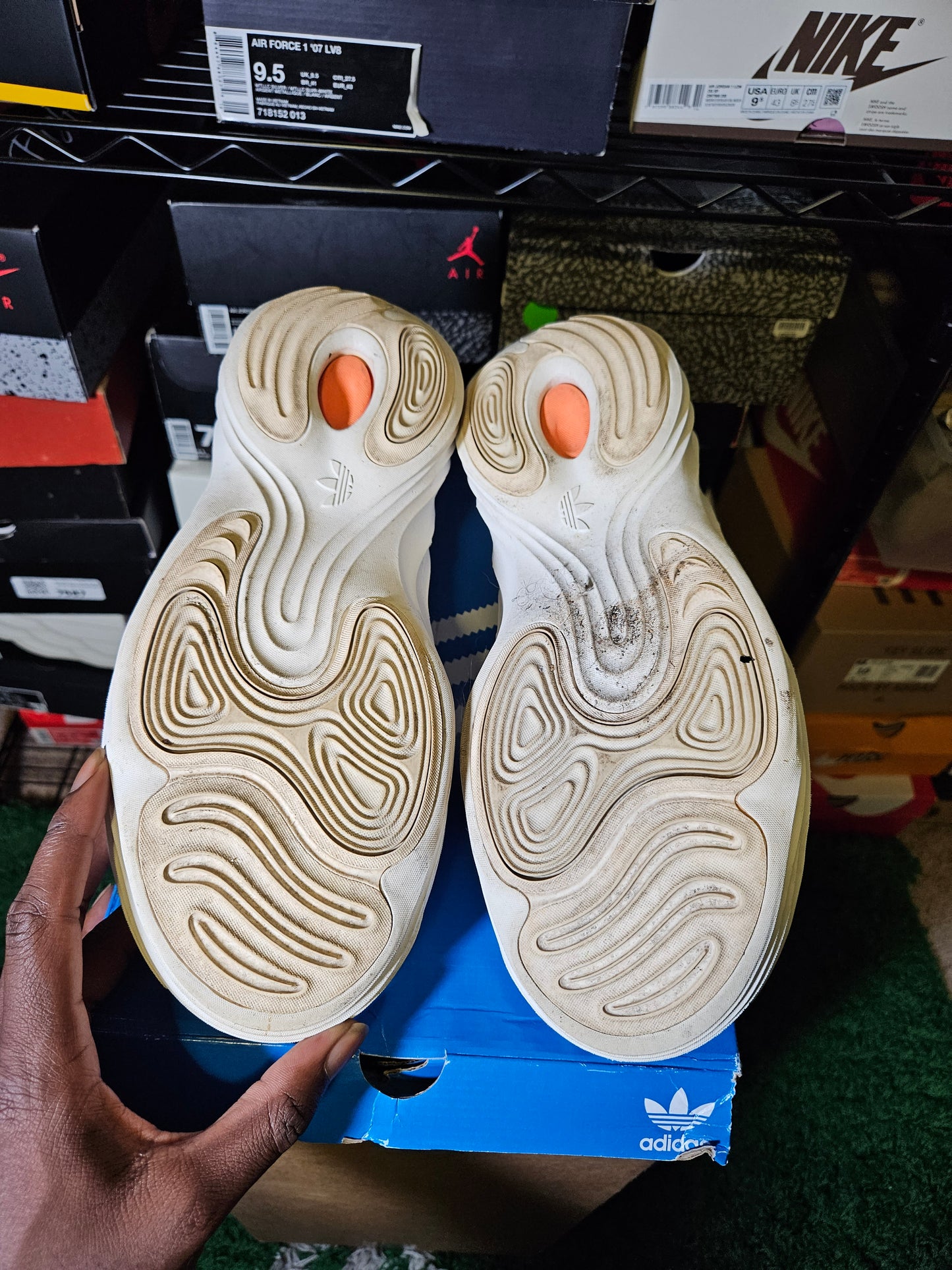 Size 10 - adiFOM Q Off-White
