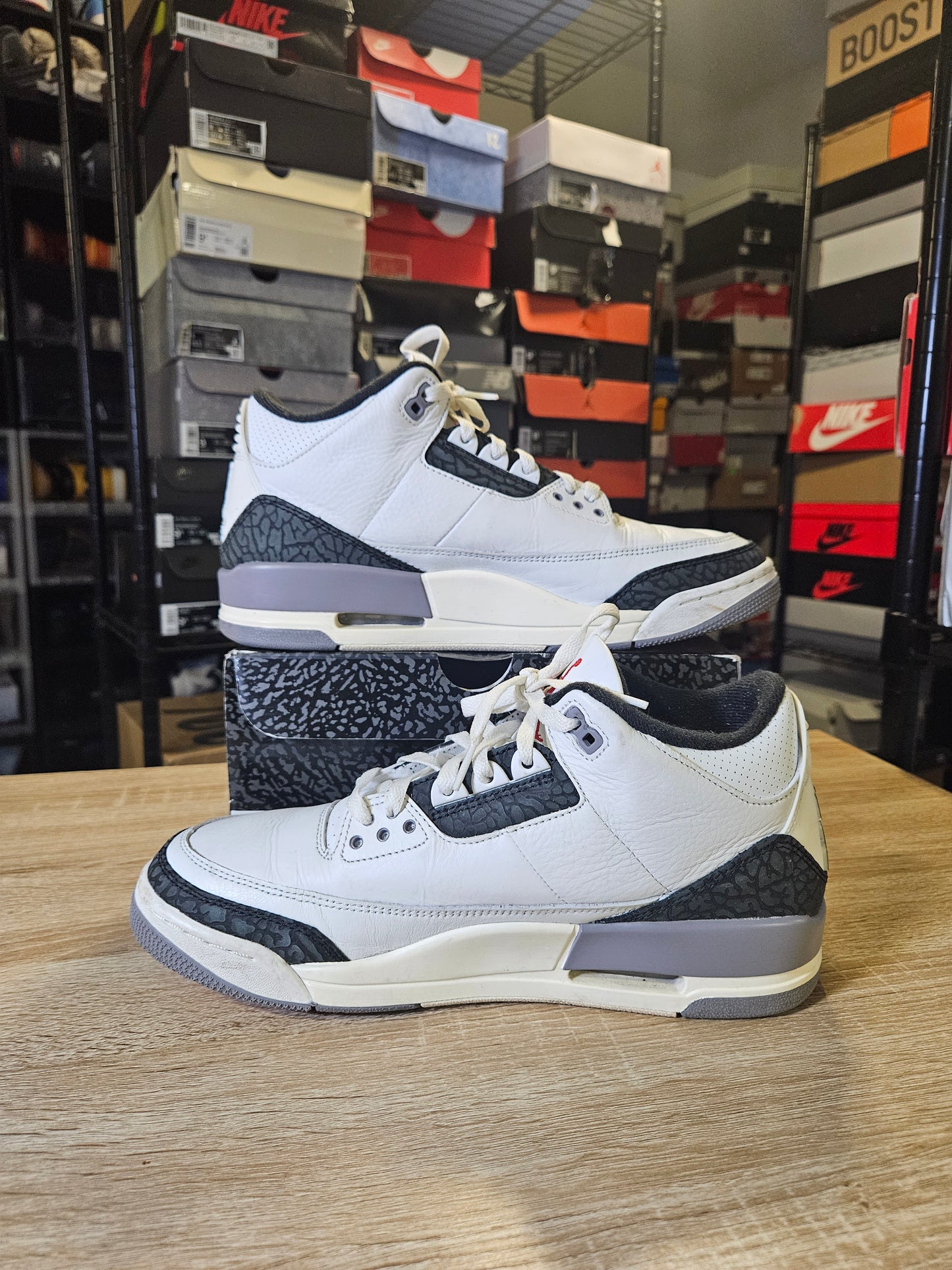 Size 10.5 - AJ 3 Retro Cement Grey