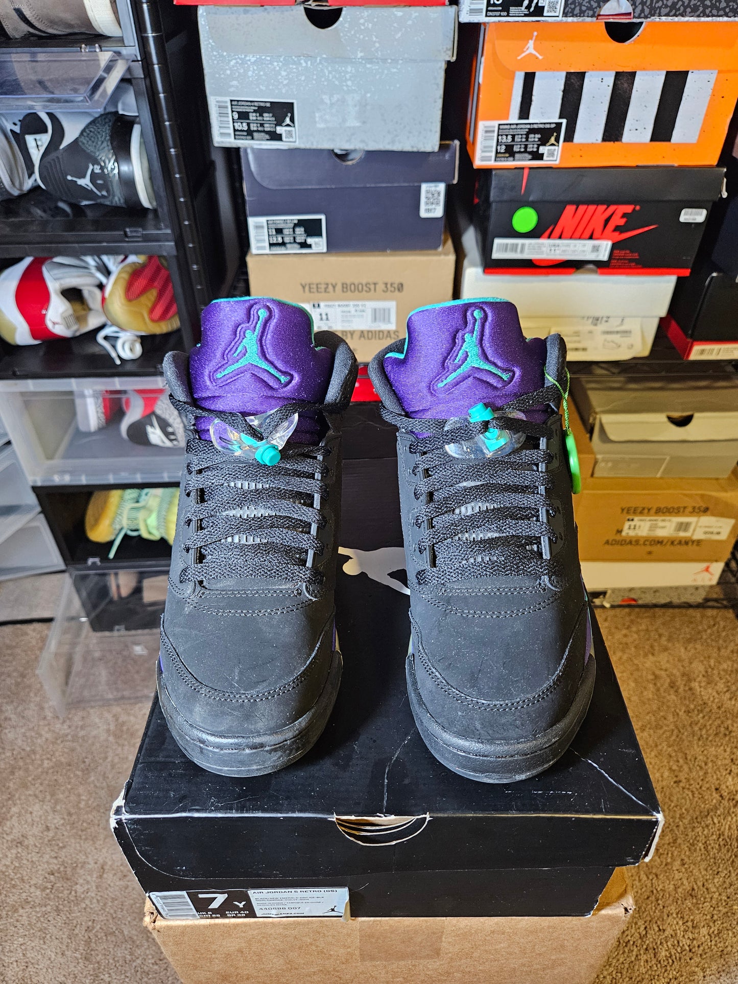 Size 7 - AJ 5 Retro Mid Black Grape