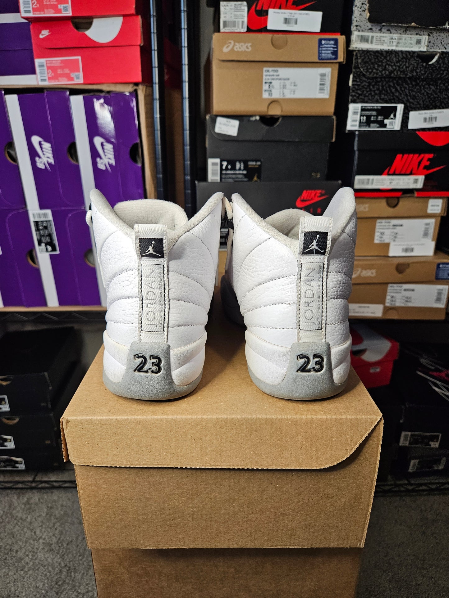 Size 7 - AJ 12 Retro Wolf Grey