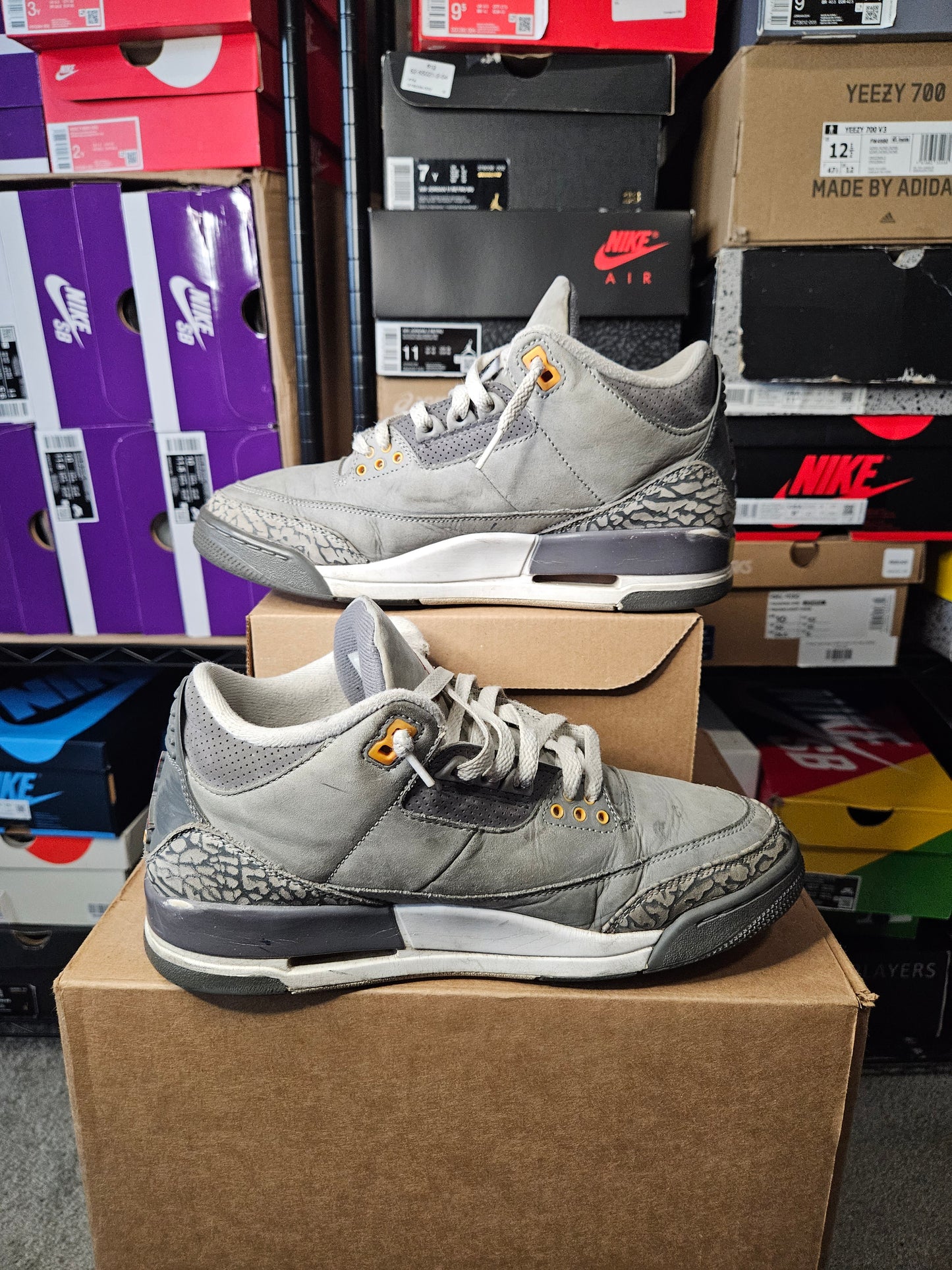Size 8.5 - AJ 3 Retro Mid Cool Grey
