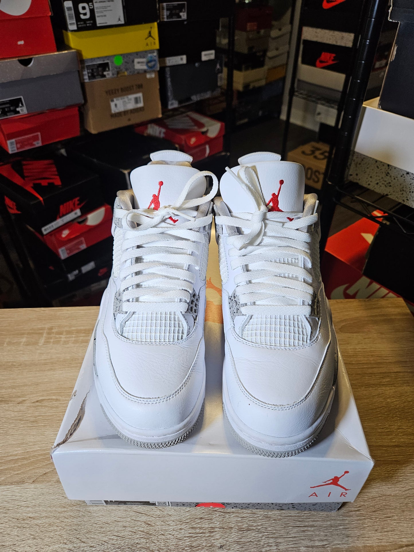 Size 11 - AJ 4 Retro Mid White Oreo