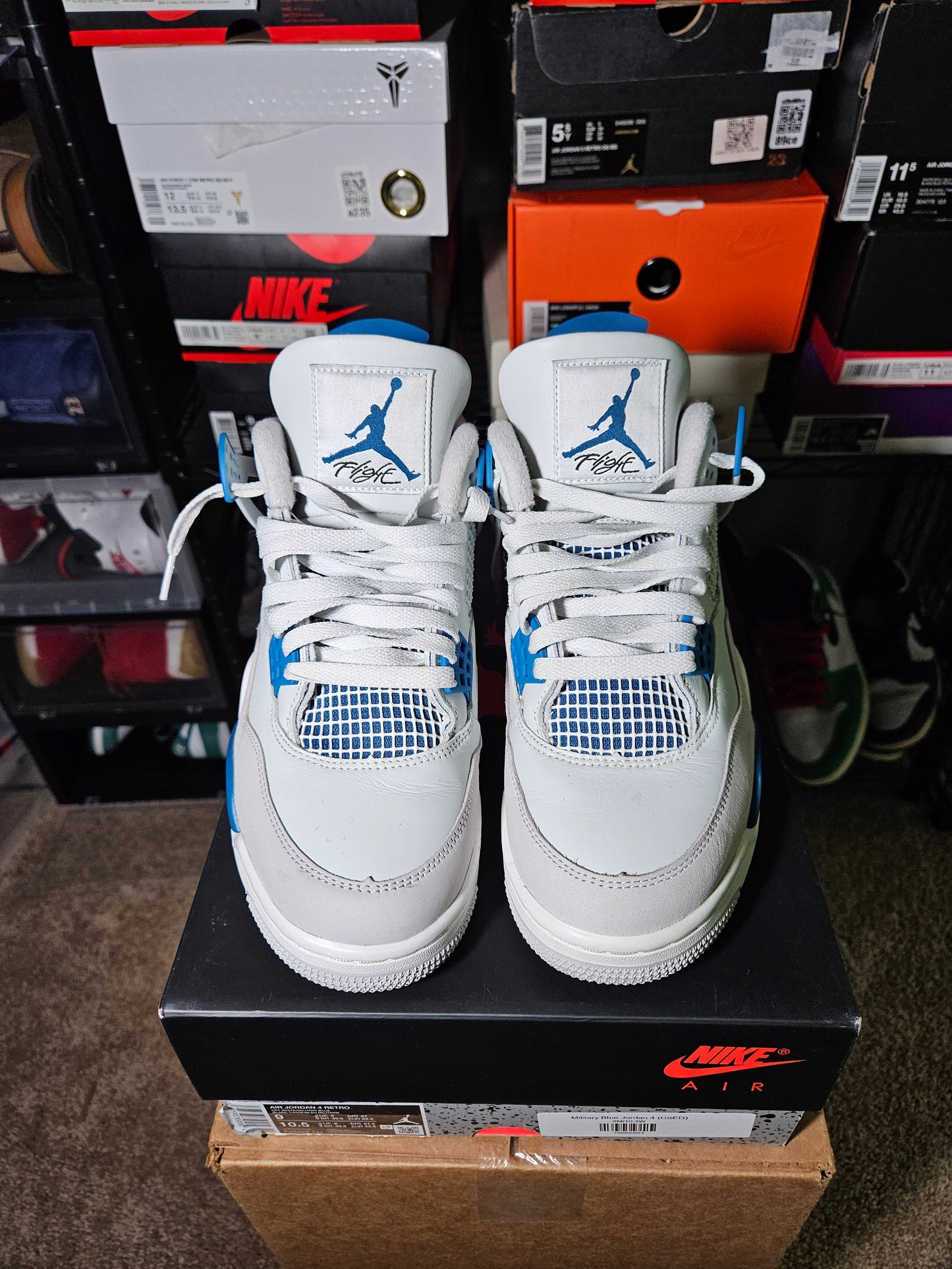 Size 9 - AJ 4 Retro 2024 Military Blue