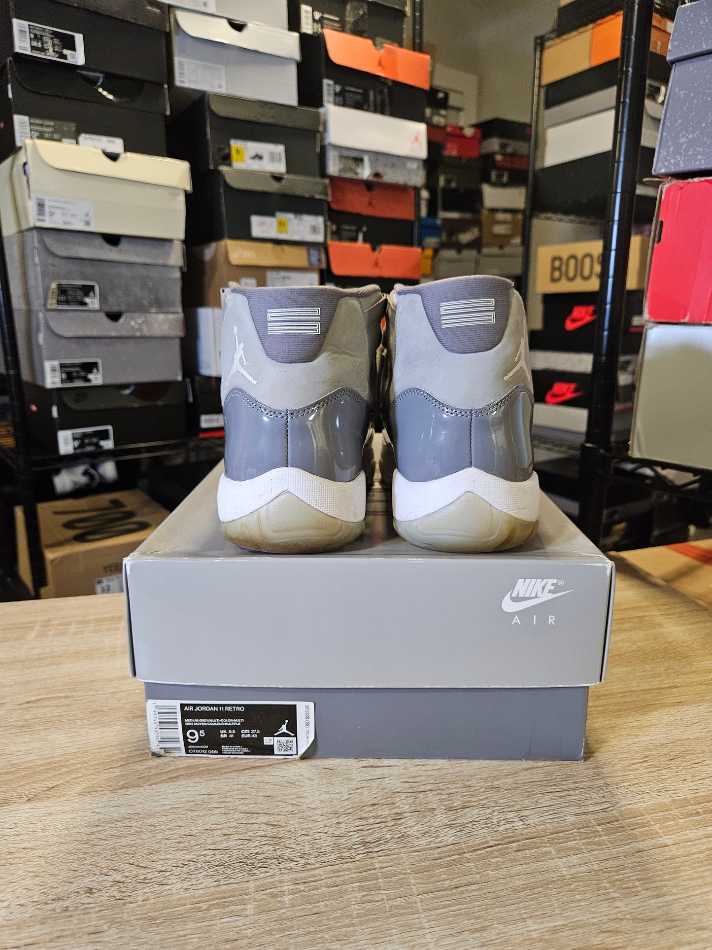 Size 9.5 -AJ 11 Retro High Cool Grey