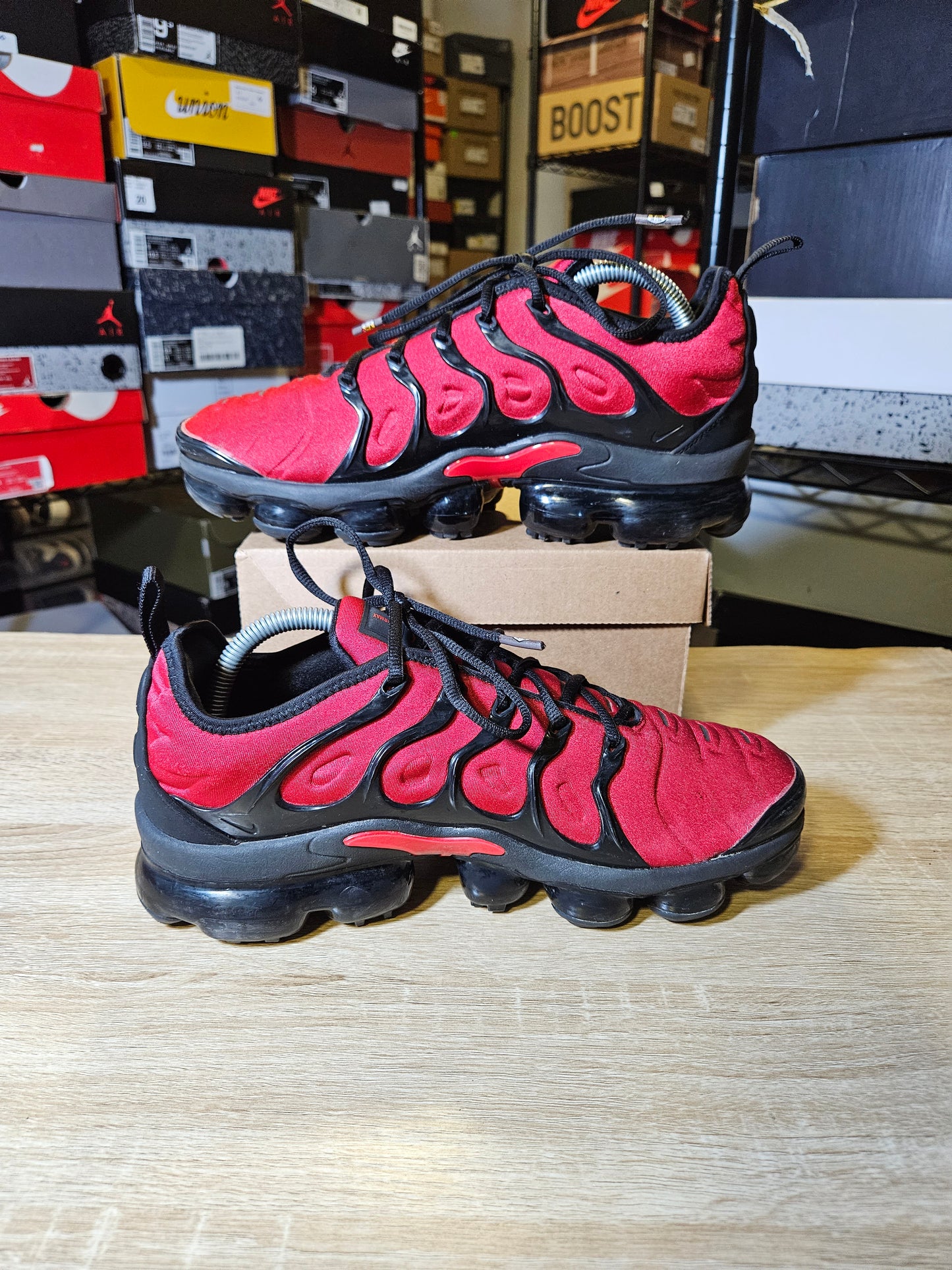 Size 8.5 - Air VaporMax Plus University Red