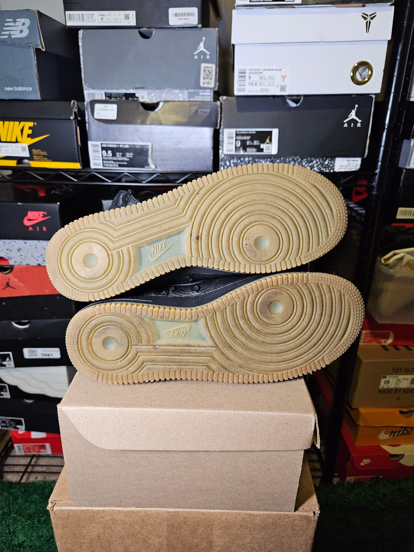 Size 9.5 - SF Air Force 1 Black Gum