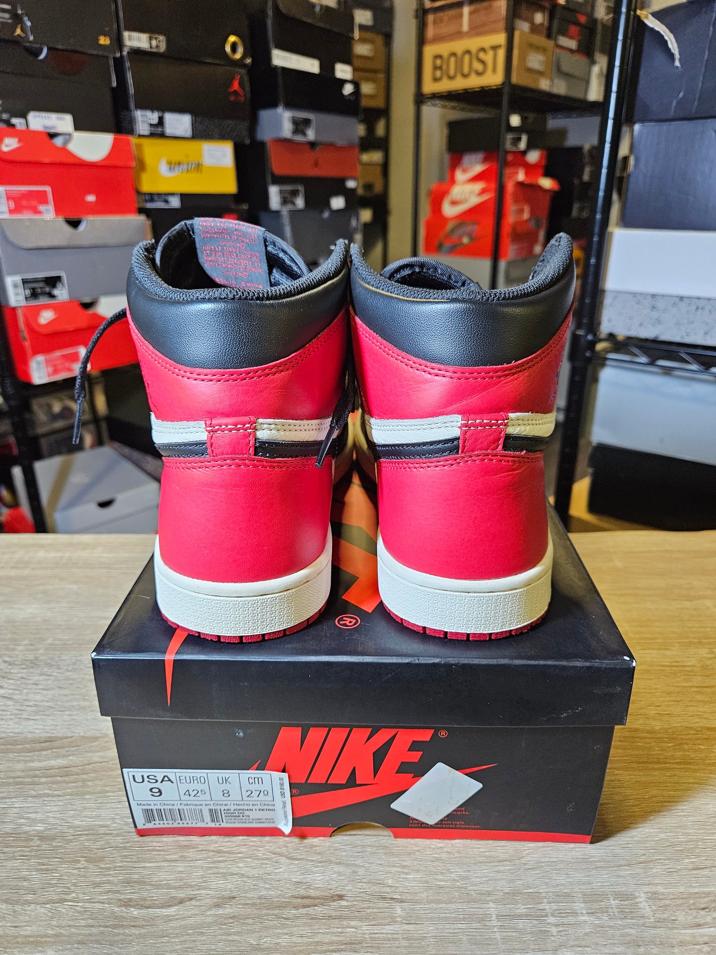 Size 9 - AJ 1 Retro OG High Bred Toe