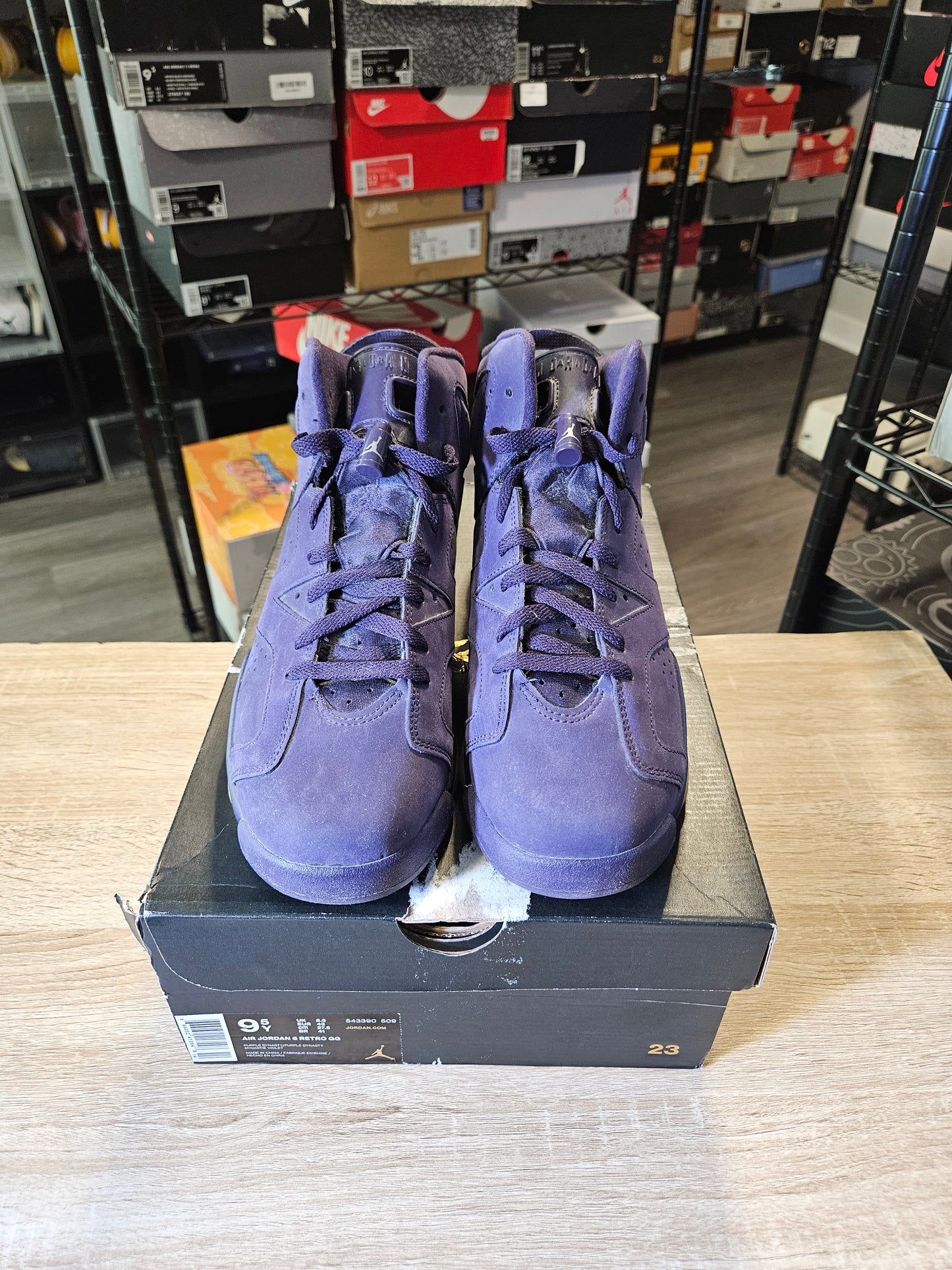 Size 9.5 - AJ 6 Retro Purple Dynasty