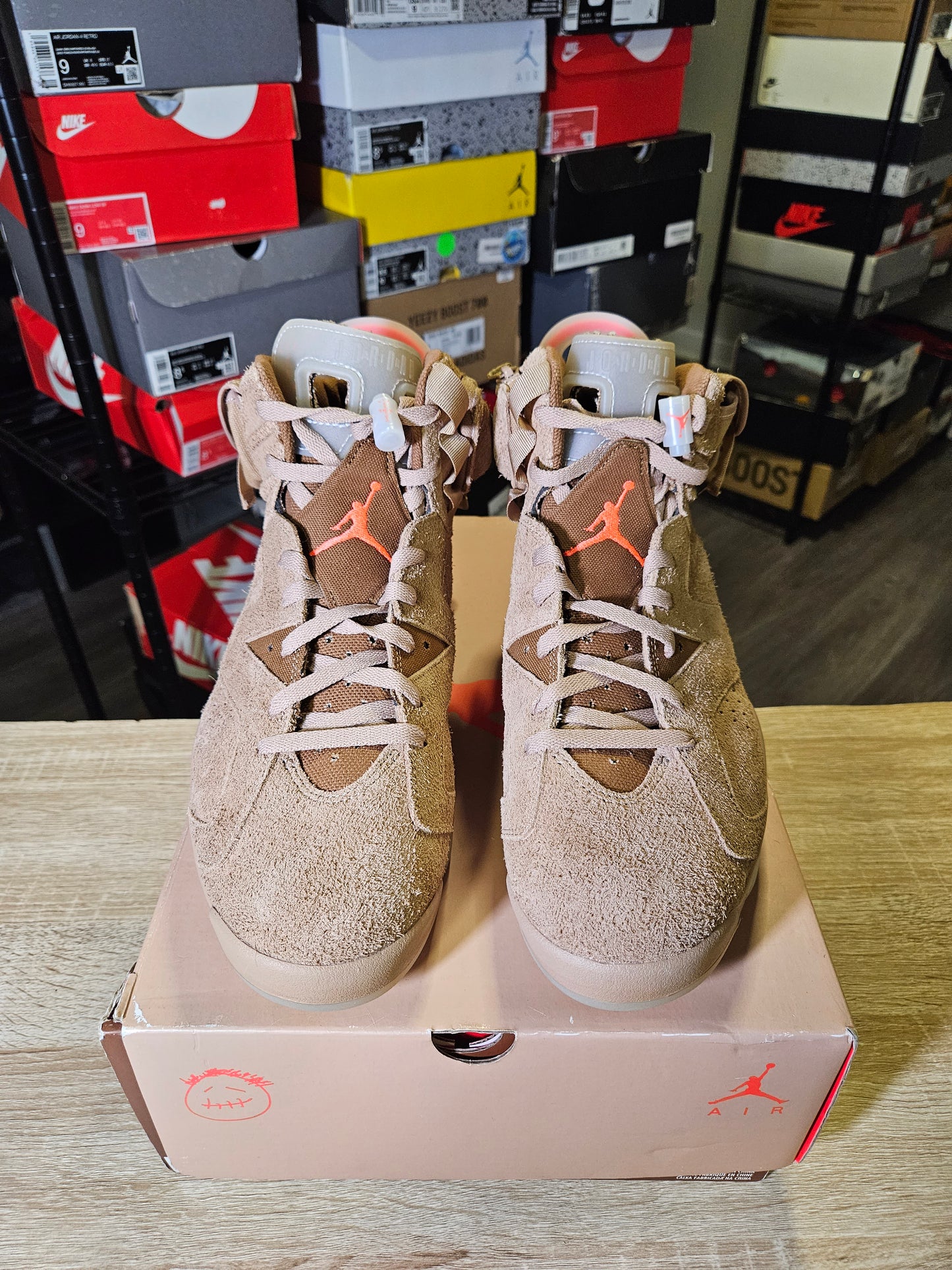 Size 12.5 - AJ 6 Retro x Travis Scott Mid British Khaki