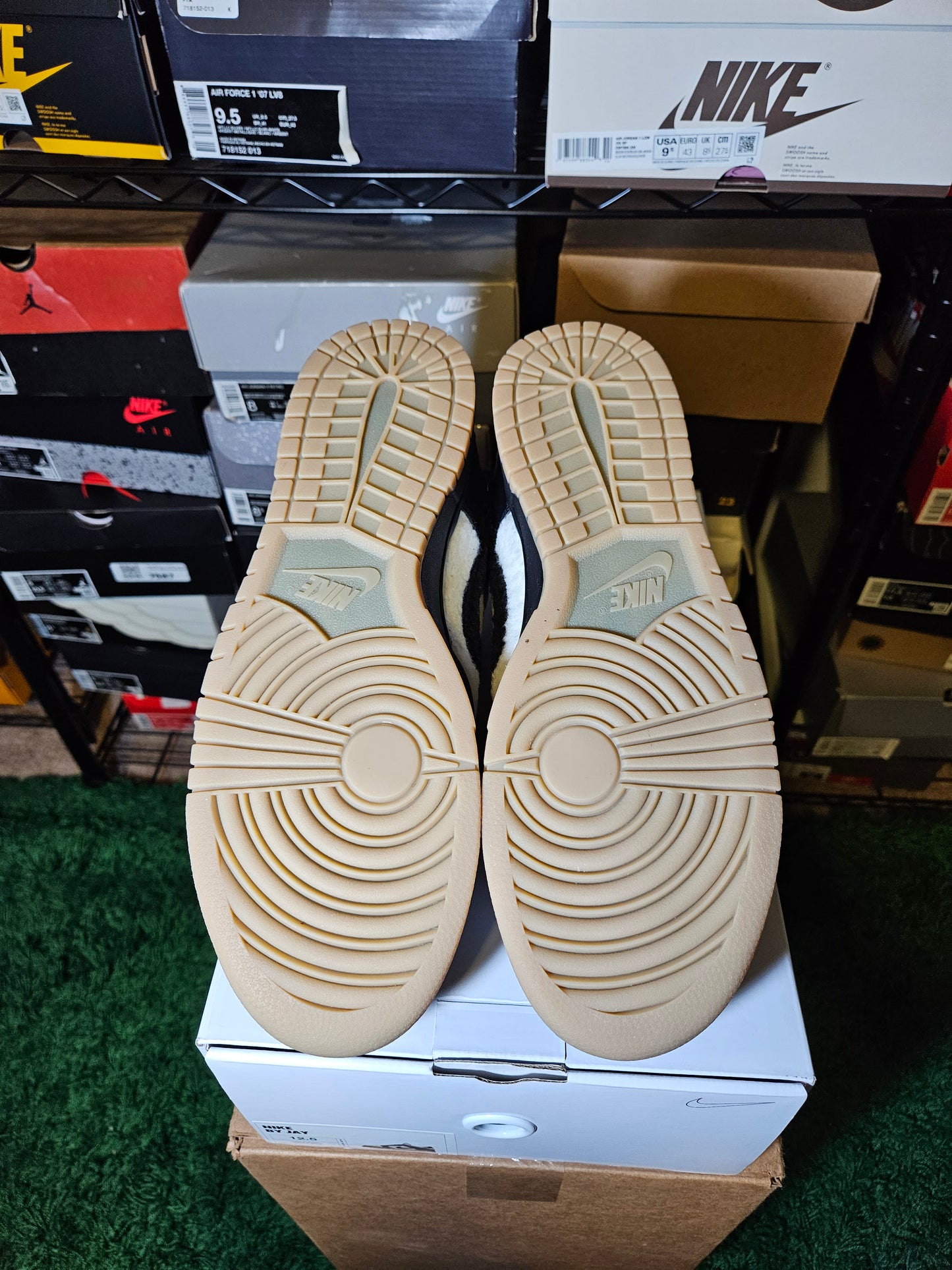 Size 12.5 - Dunk Low By You Furry Panda