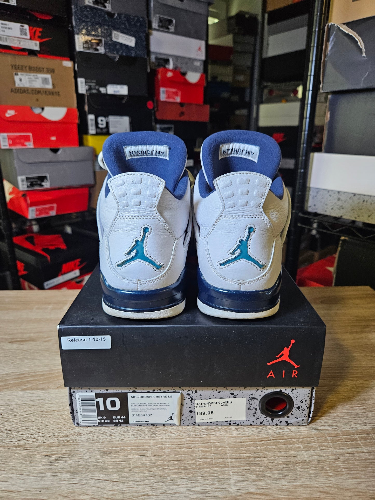 Size 10 - AJ 4 Retro LS Columbia