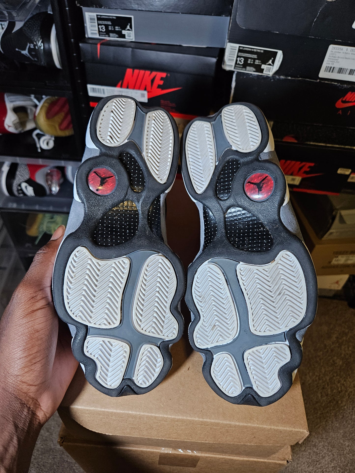 Size 9 - AJ 13 Retro Black Flint