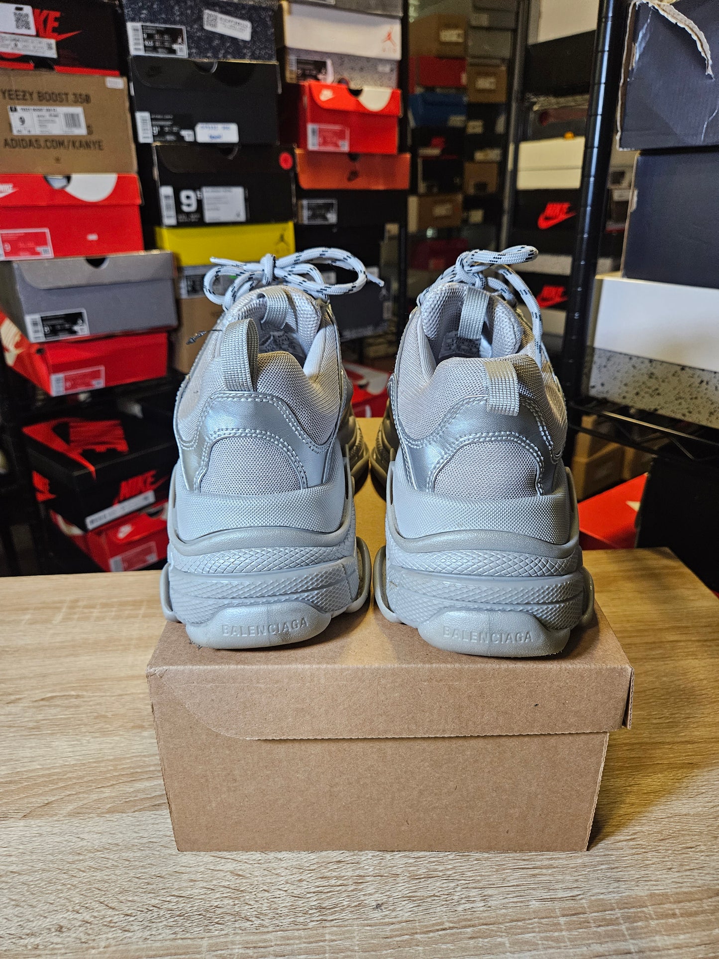 Size 9 - Balenciaga Triple S Sneaker Grey Silver