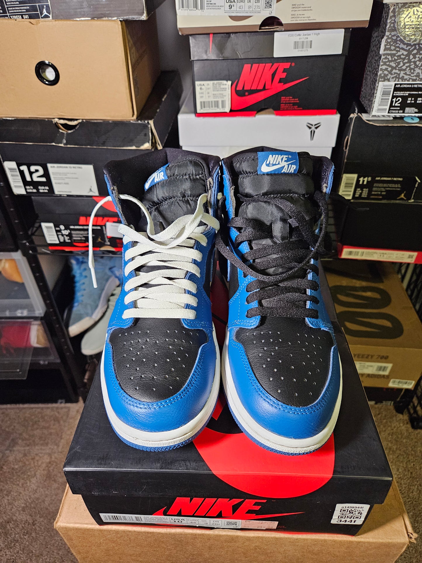 Size 10 - AJ 1 Retro OG High Dark Marina Blue