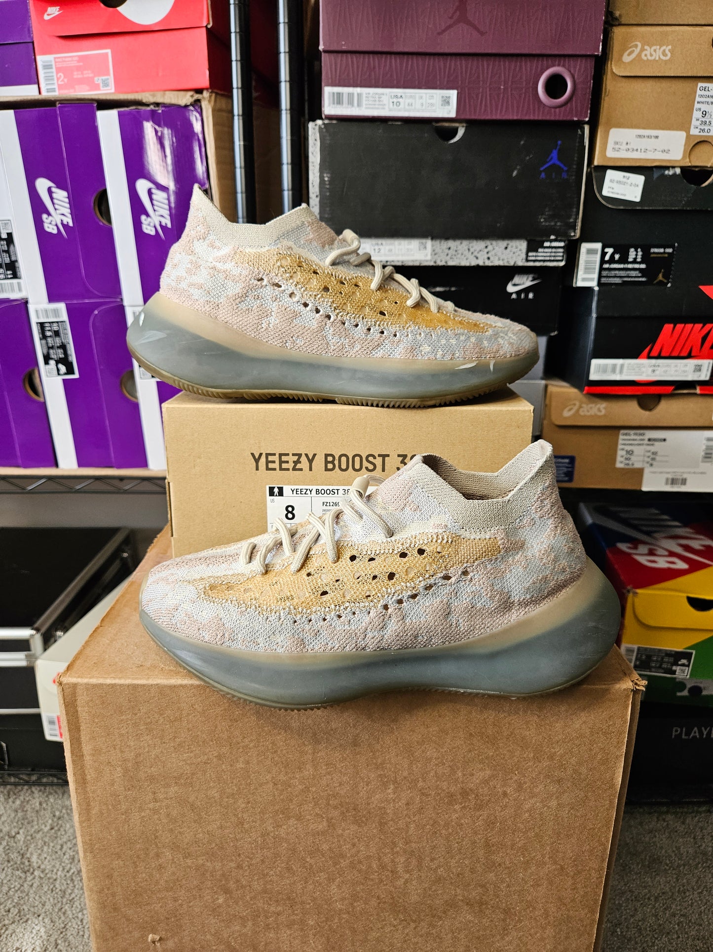 Size 8 - YZY Boost 380 Pepper Non-Reflective