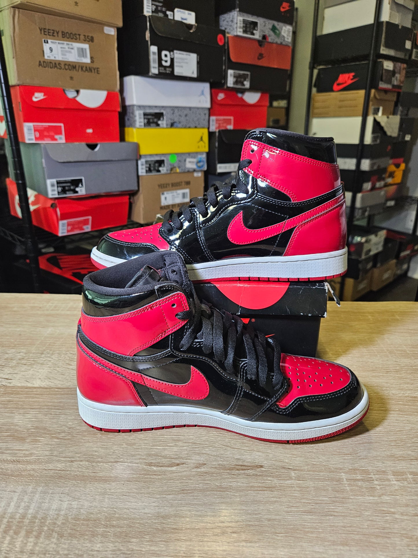 Size 9 - AJ 1 Retro OG High Patent Bred