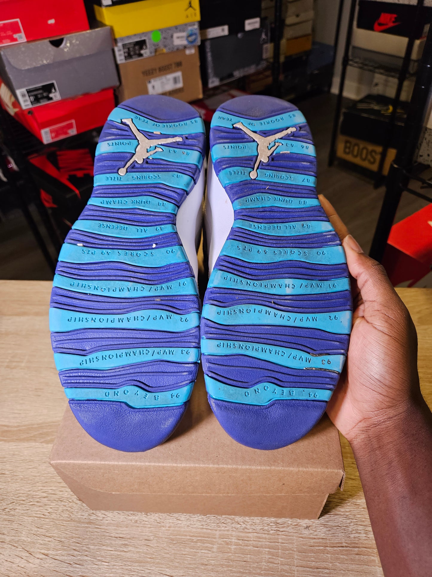 Size 10 - AJ 10 Retro Charlotte Hornets