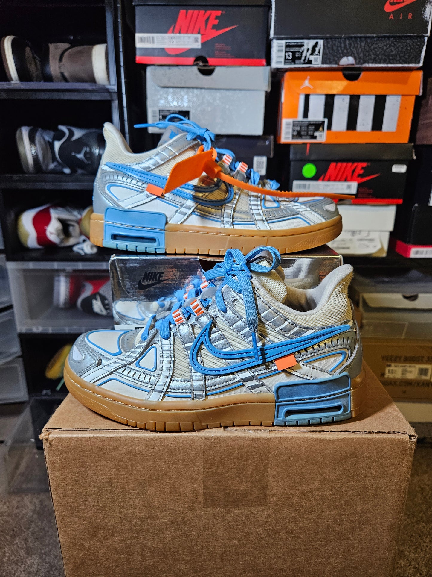 Size 4.5 - Off-White x Air Rubber Dunk University Blue