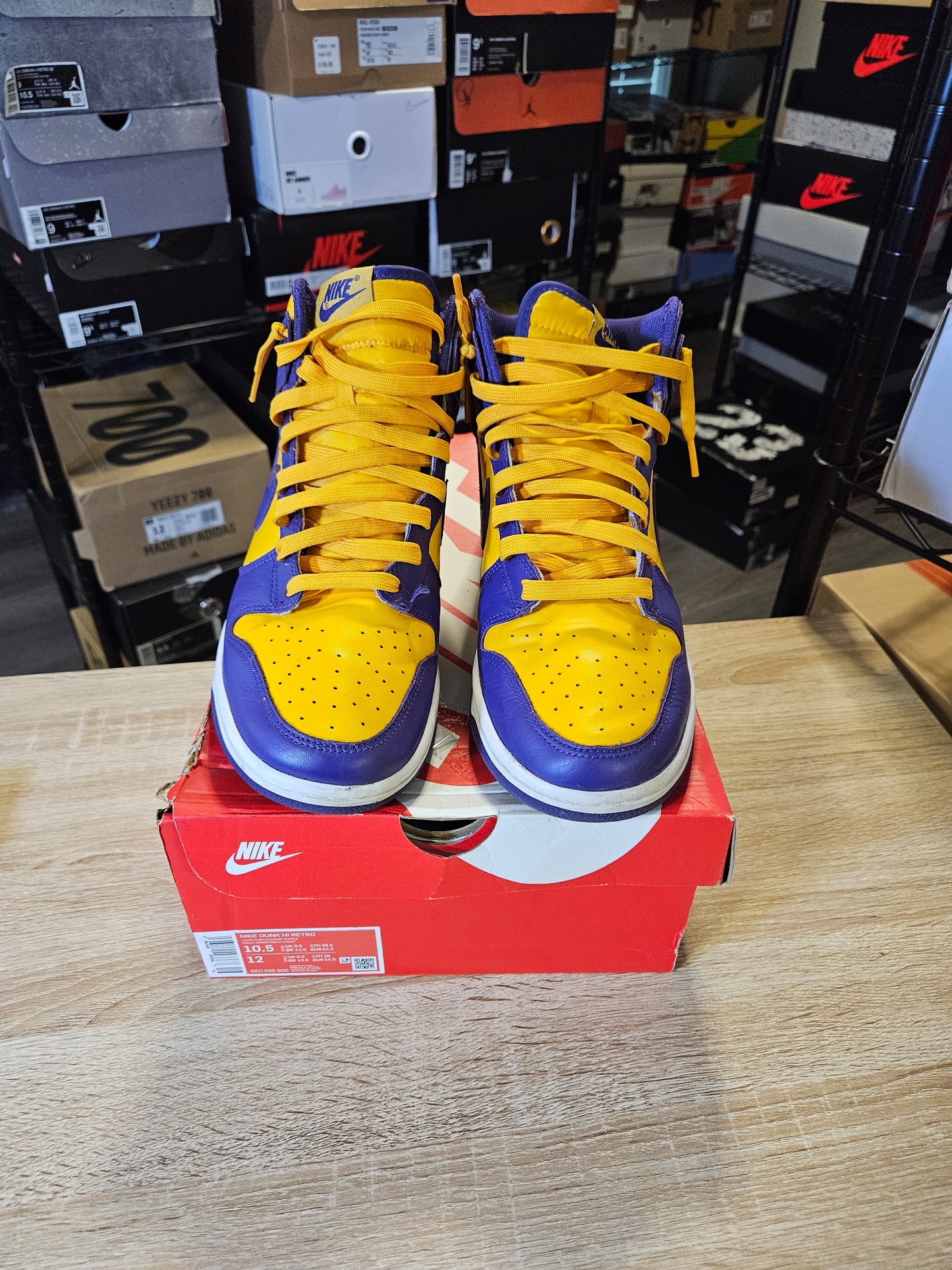 Size 10.5 - Dunk High Lakers