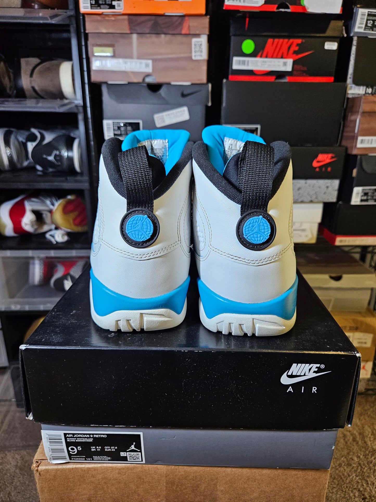 Size 9.5 - AJ 9 Retro 2024 Powder Blue