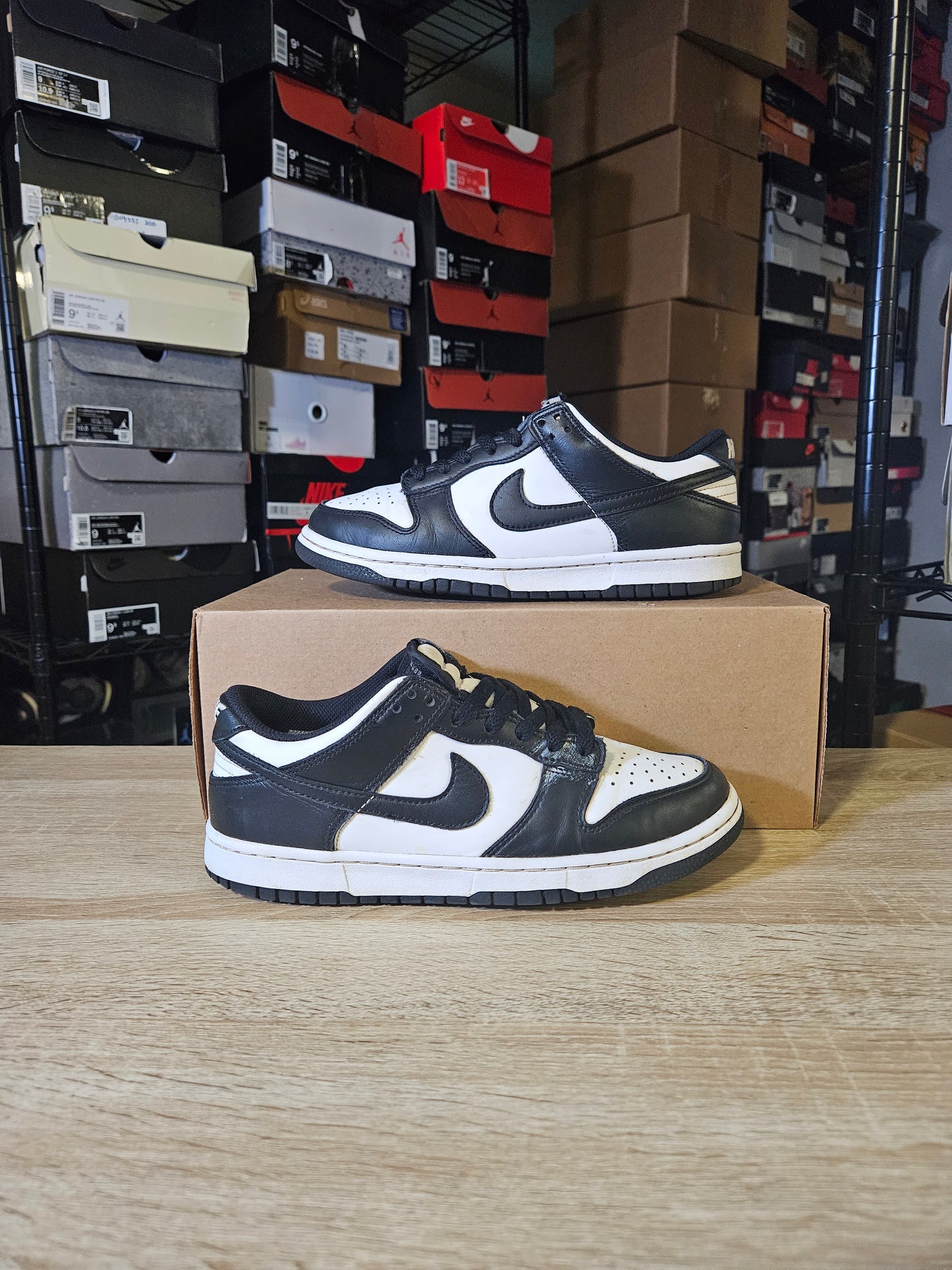 Size 7 - Dunk Low Black White