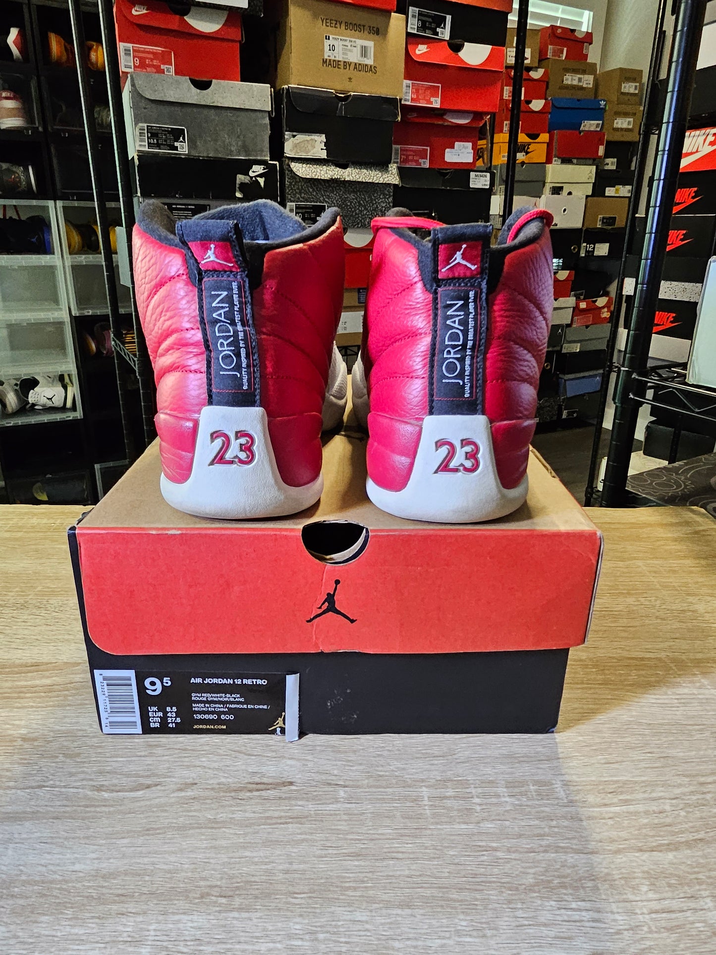 Size 9.5 - AJ 12 Retro Gym Red