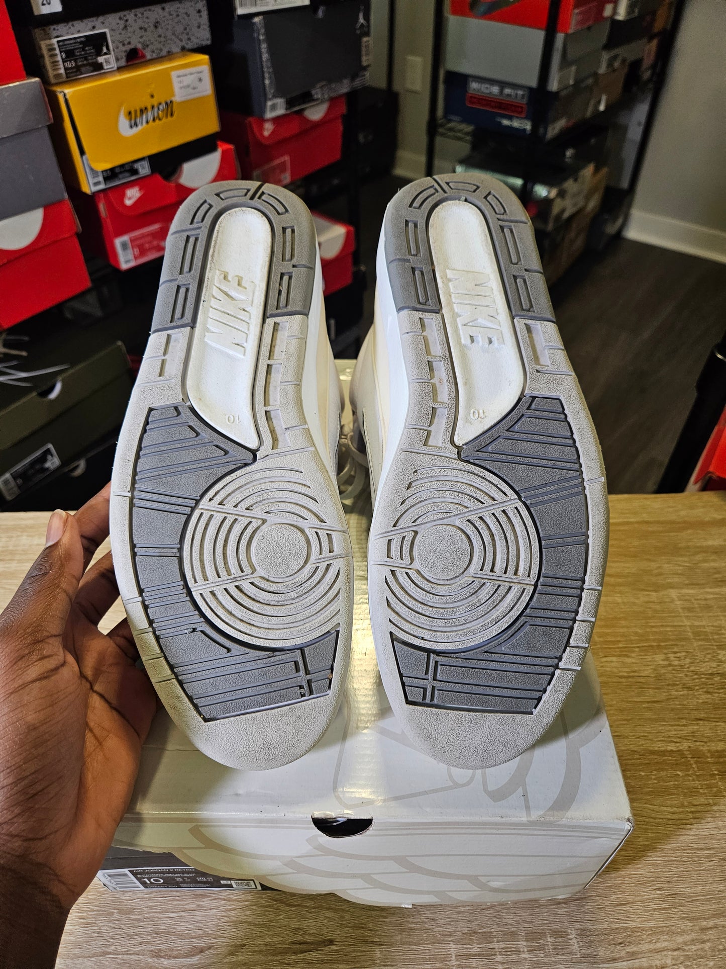 Size 10 - AJ 2 Retro White Cement