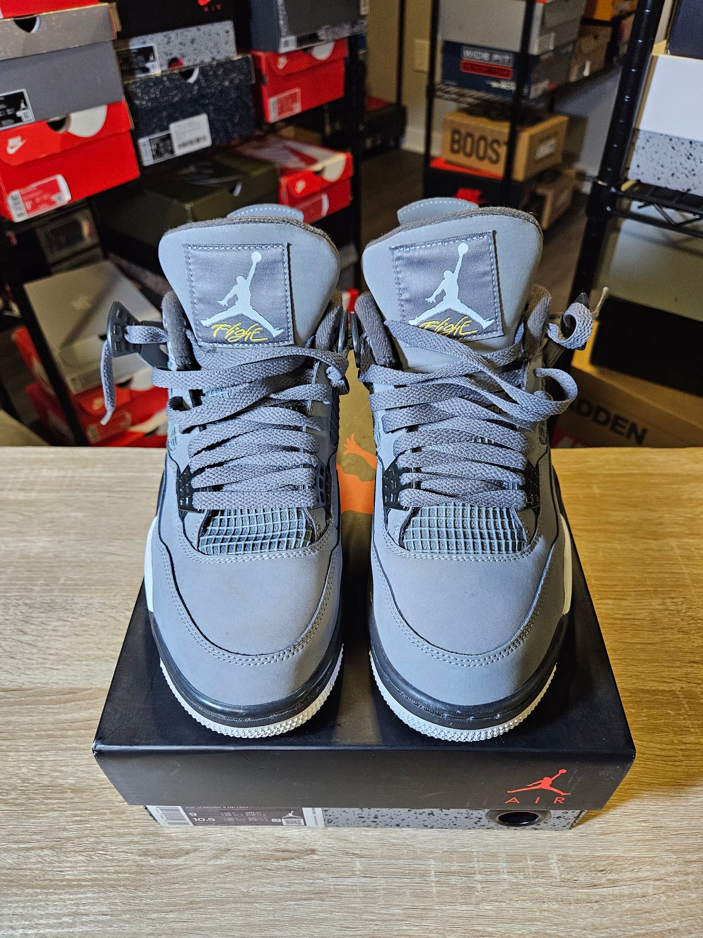 Size 9 - AJ 4 Retro Low Cool Grey