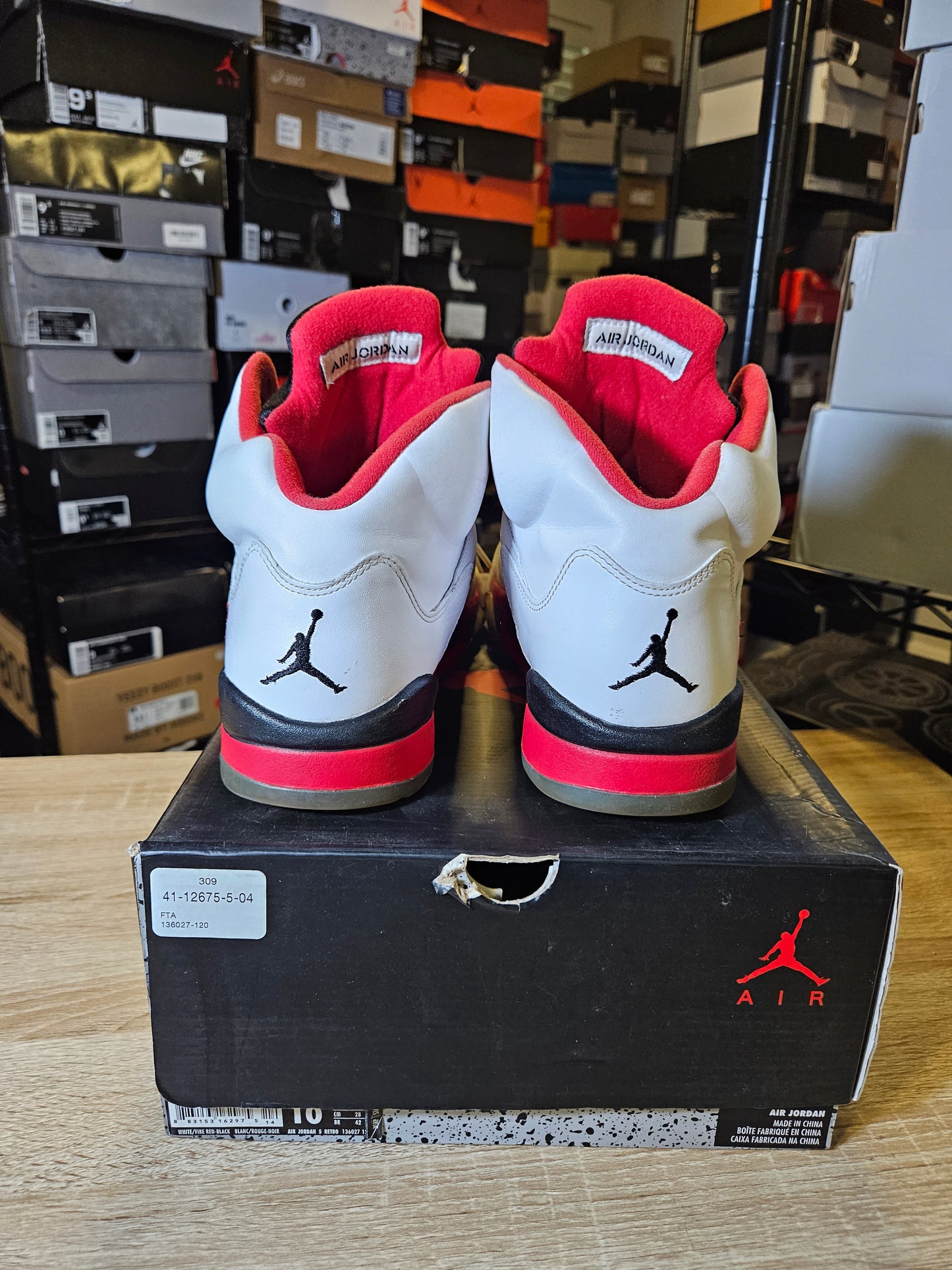 Size 10 - AJ 5 Retro 2013 Fire Red