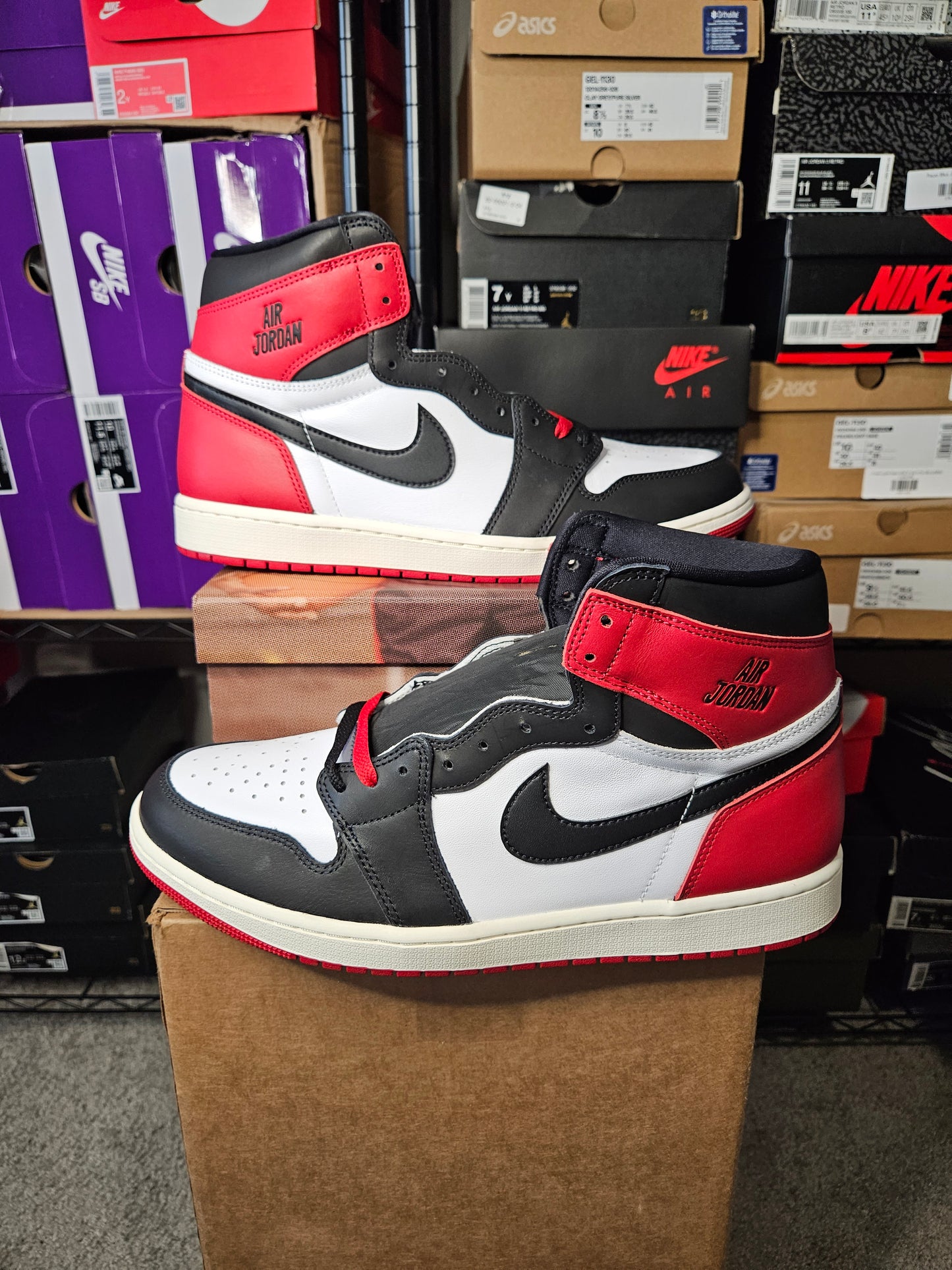 Size 13 - AJ 1 Retro OG High Black Toe Reimagined