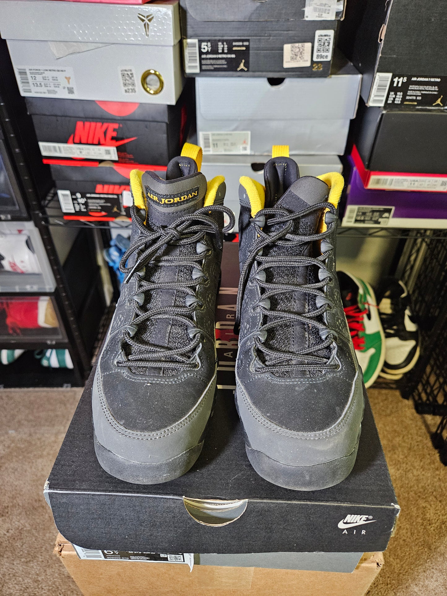 Size 6.5 - Jordan 9 Retro Charcoal